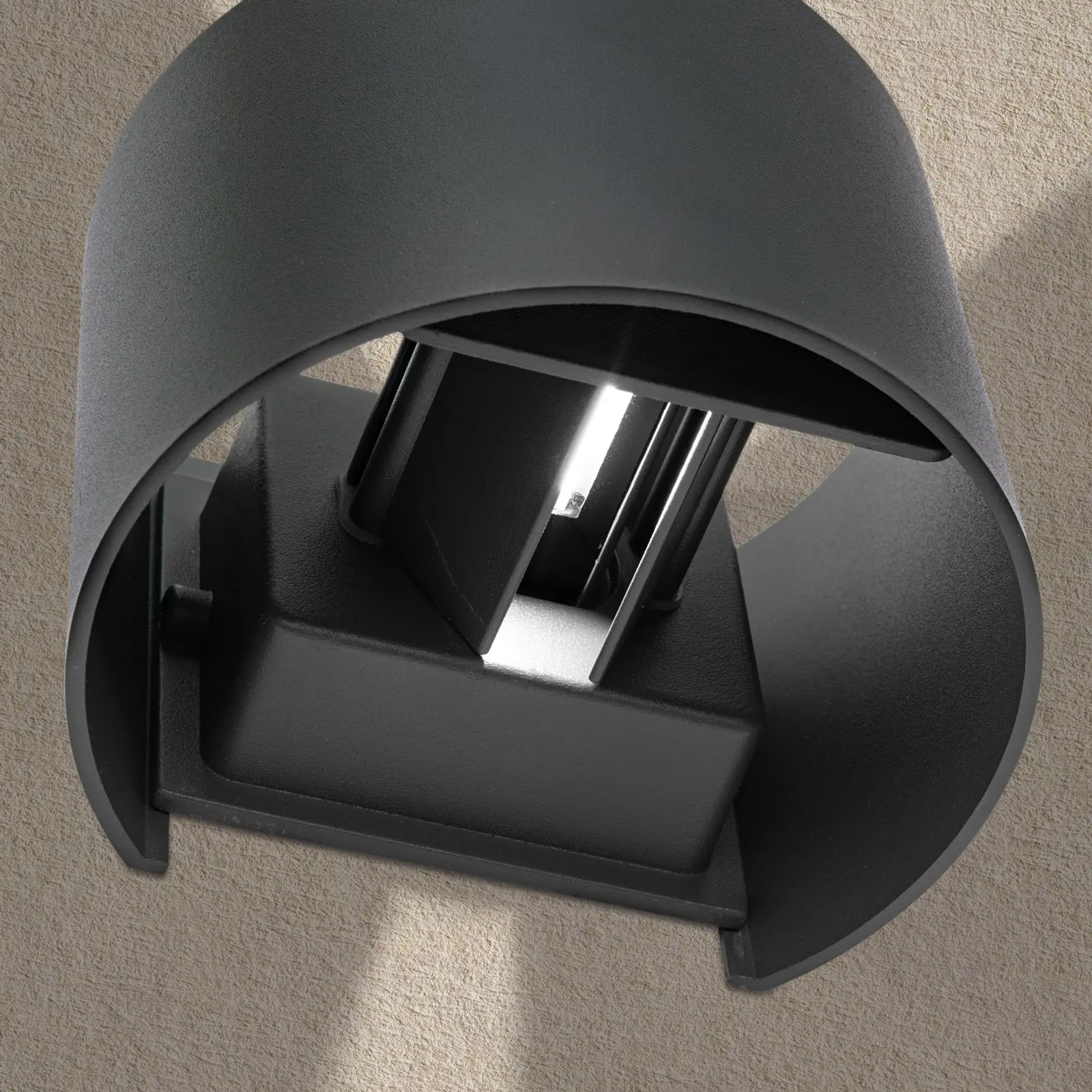 LED spoljašnja zidna lampa GRETA, IP54, antracit - 5