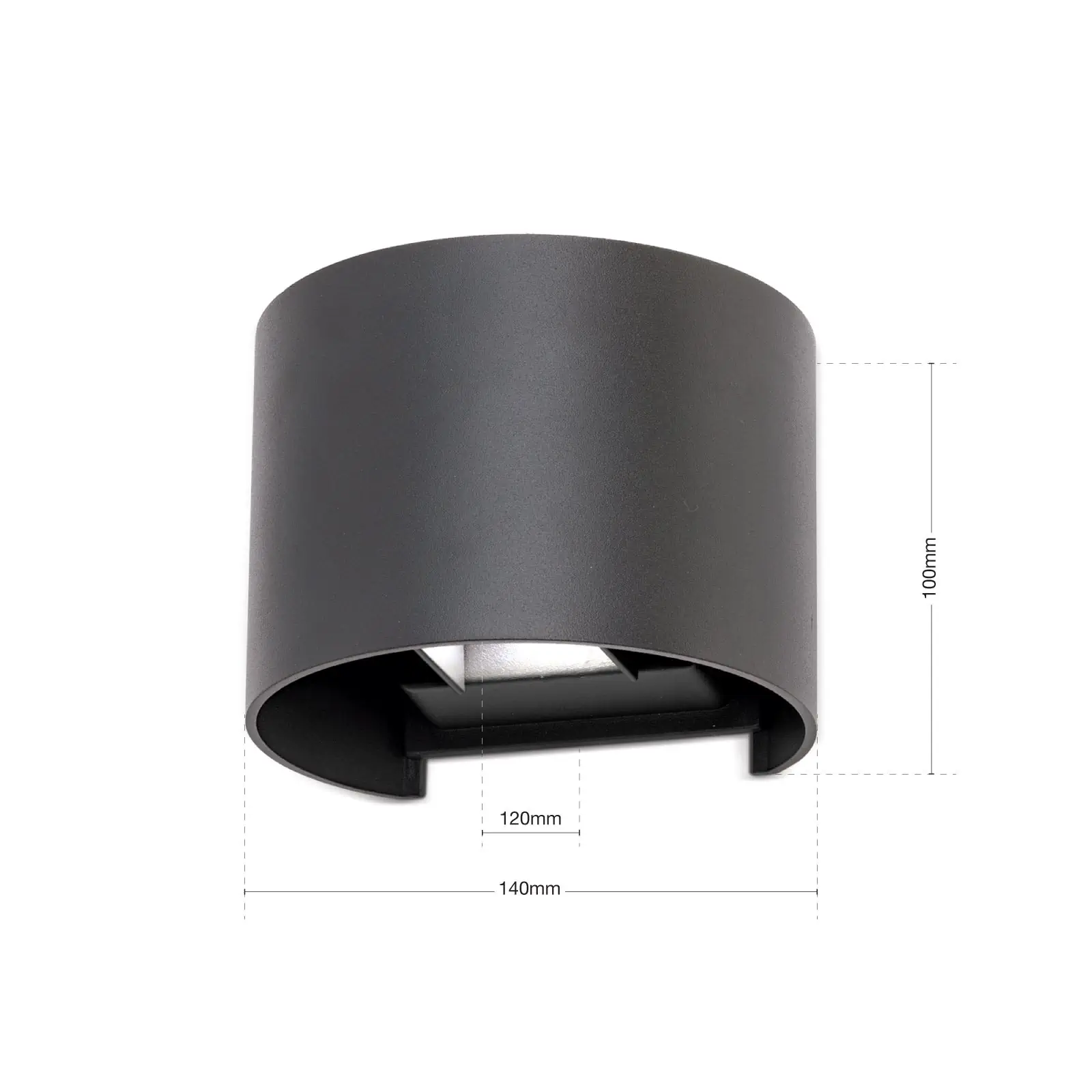 LED spoljašnja zidna lampa GRETA, IP54, antracit - 7