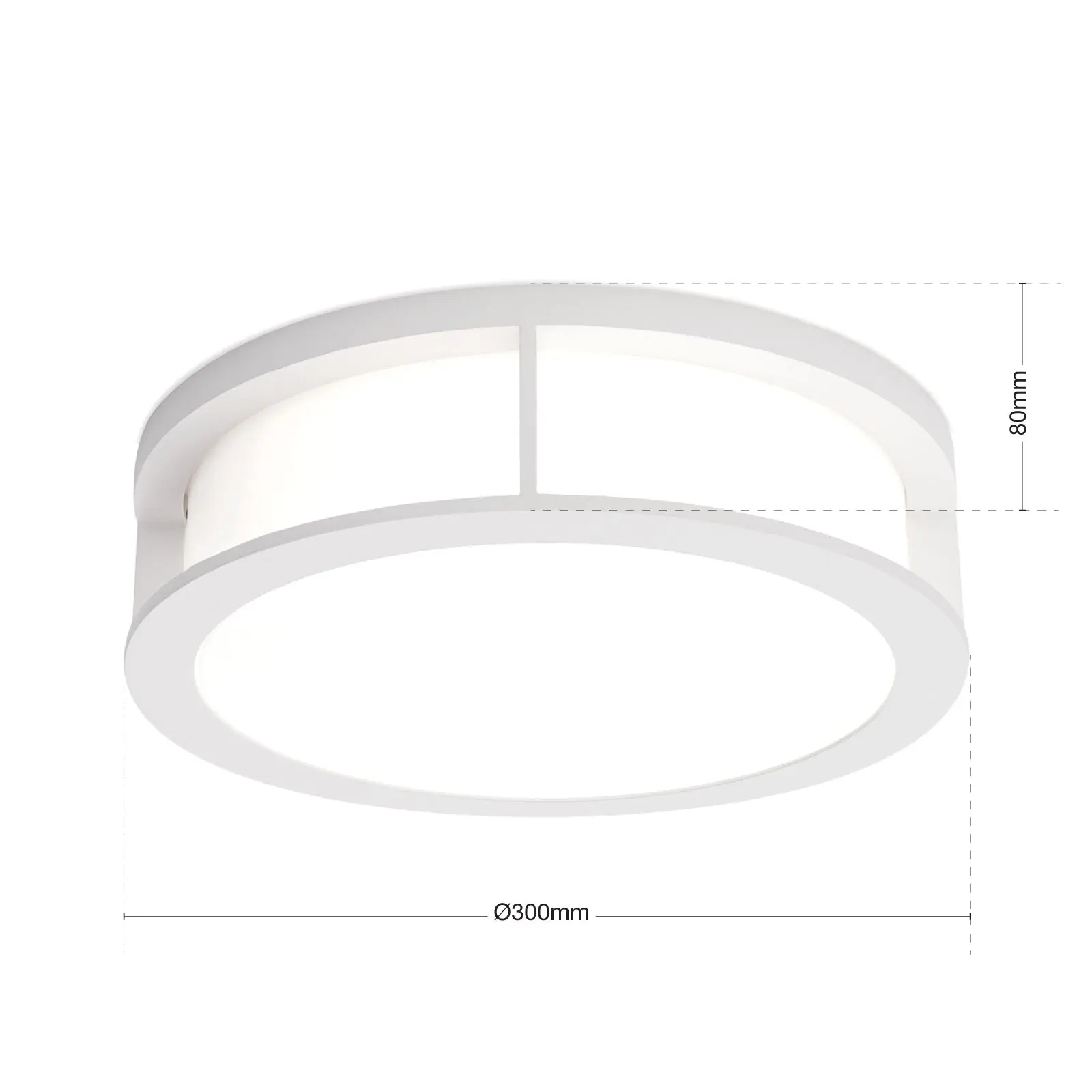 LED spoljašnja lampa HENRY, bela, 30 cm - 7