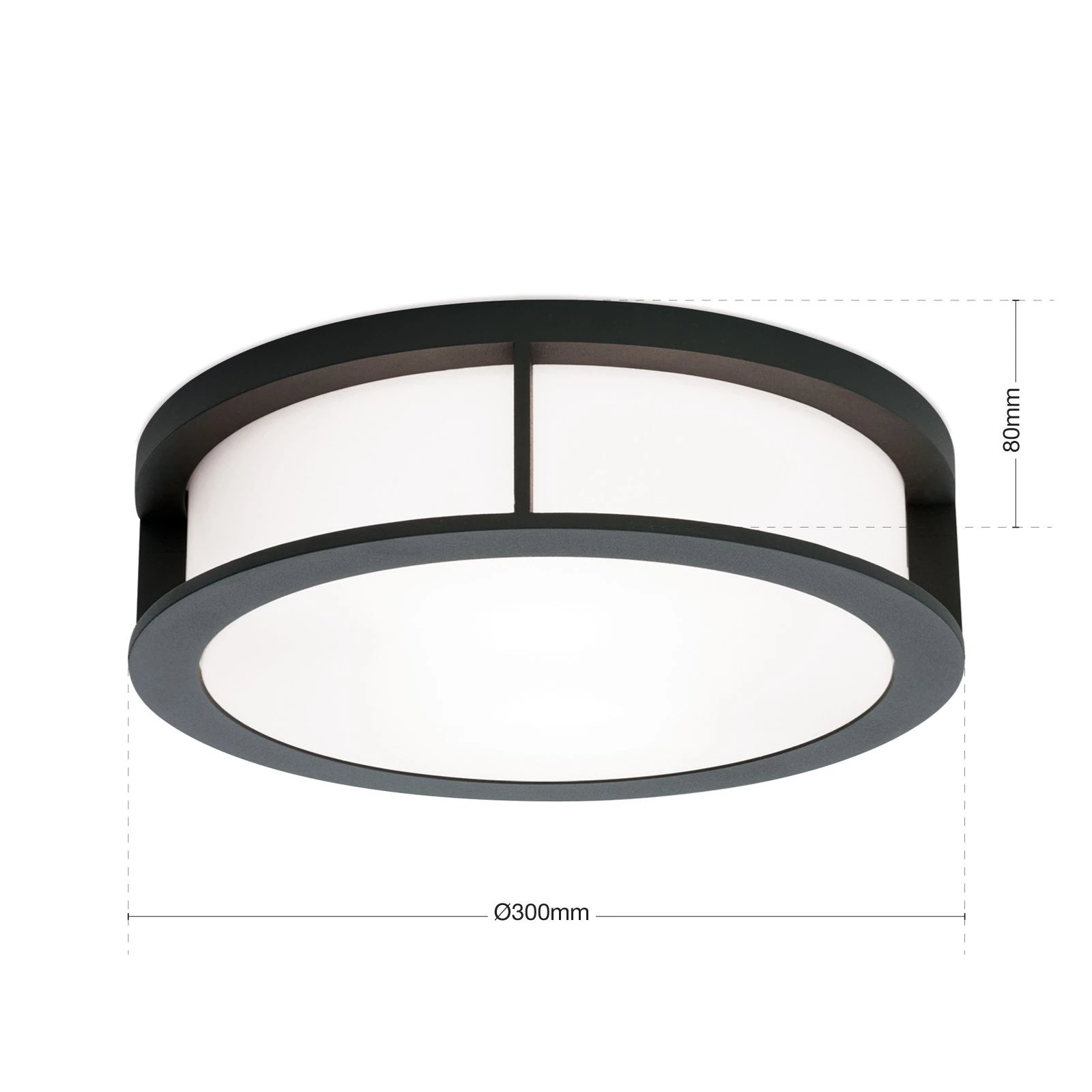 LED spoljašnja lampa HENRY, antracit, 30 cm - 7
