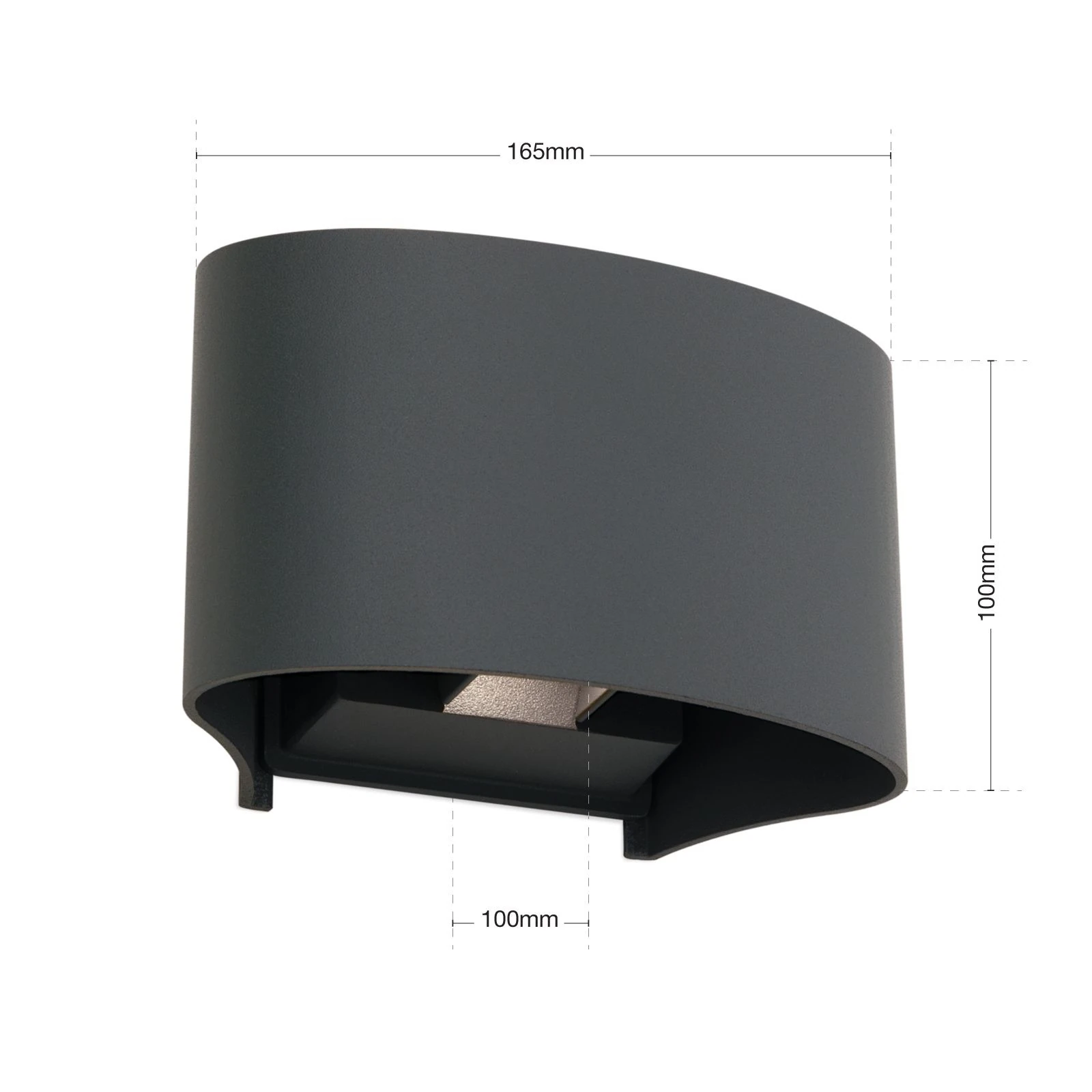 LED spoljašnja lampa GRETA, antracit, 2 izvora svetla - 7