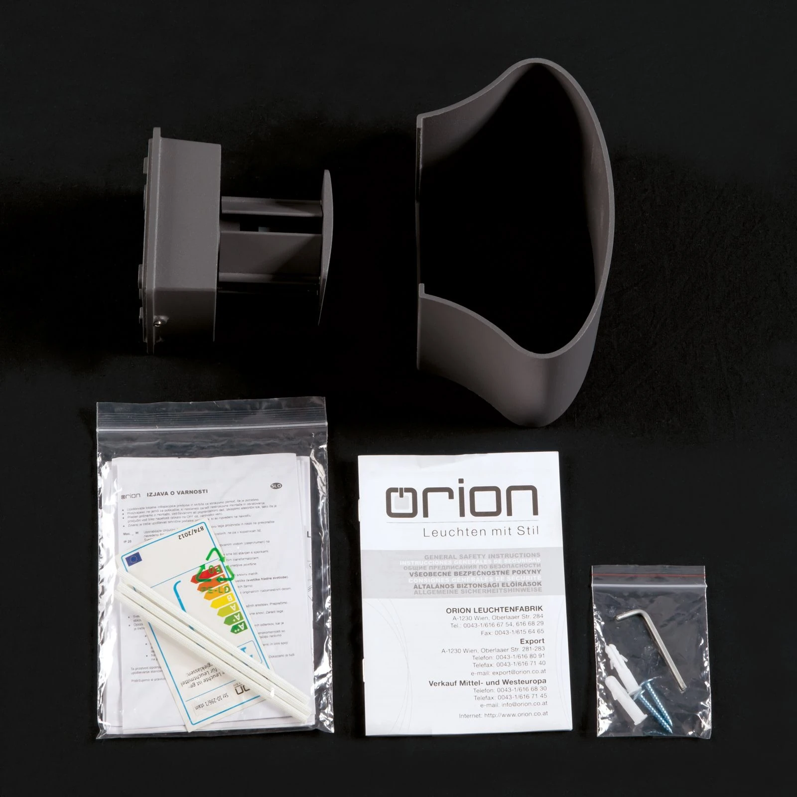 LED spoljašnja lampa GRETA, antracit, 2 izvora svetla - 8