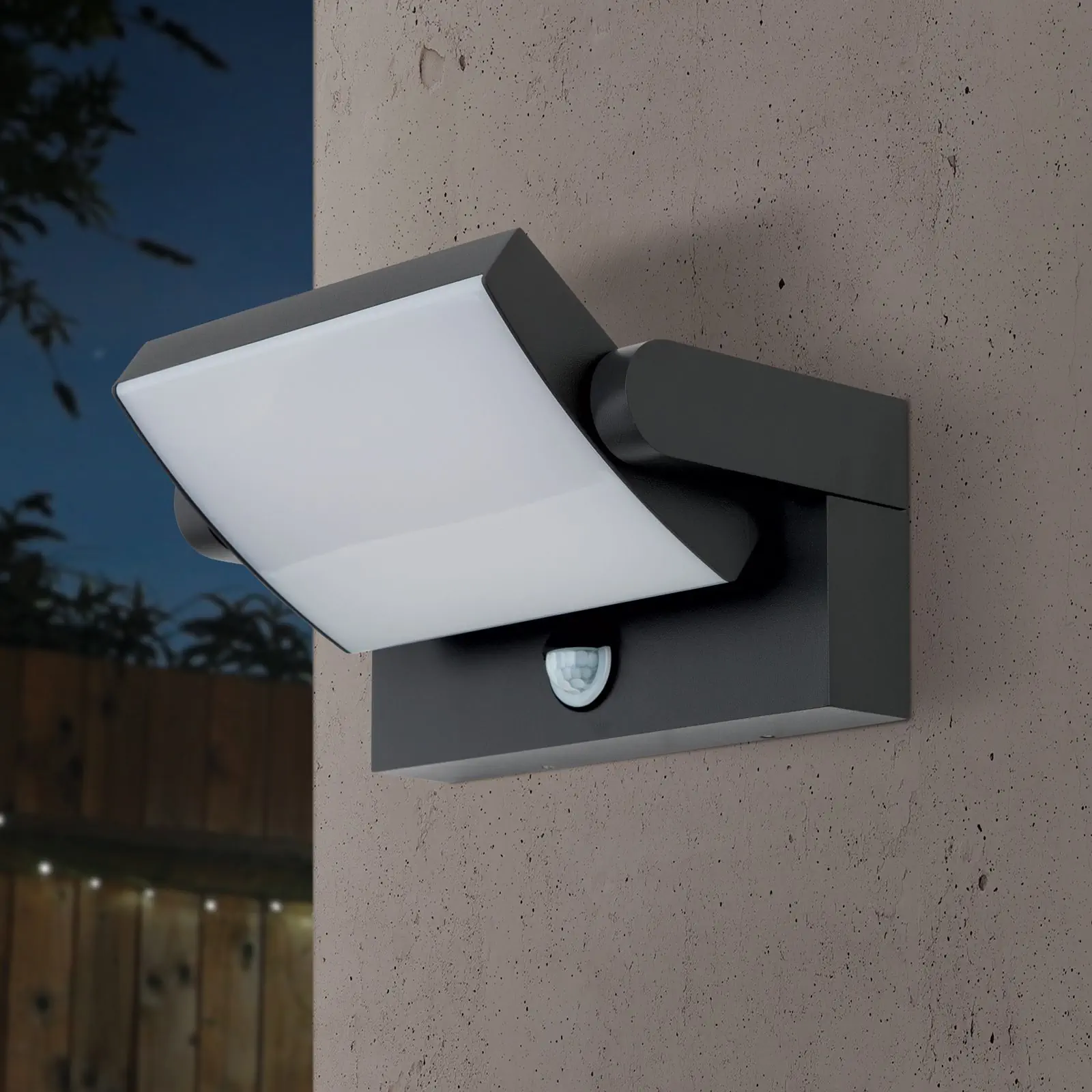 LED spoljašnja lampa GINGER, antracit / senzor - 3