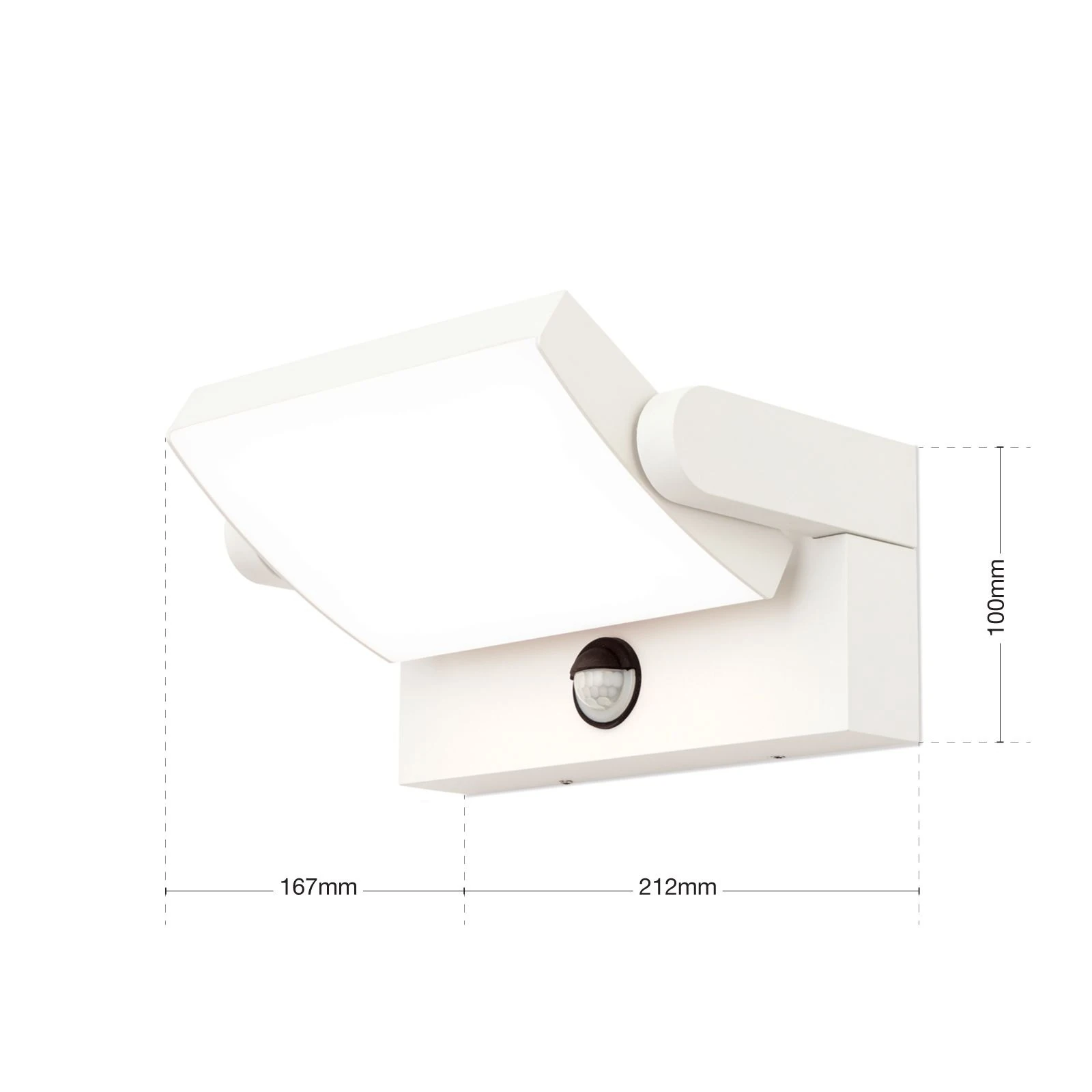 LED spoljašnja lampa GINGER, bela / senzor - 7