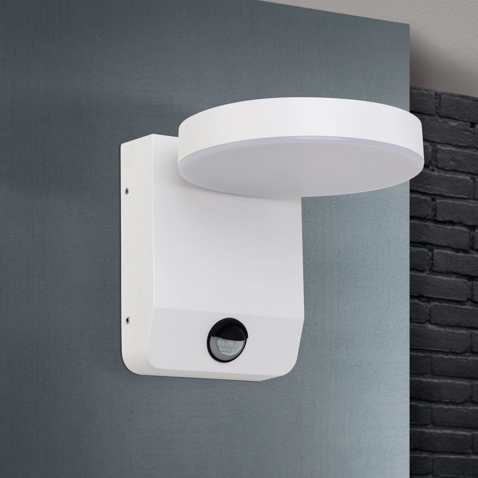 LED spoljašnja lampa HENDRYK sa senzorom pokreta, bela - 3