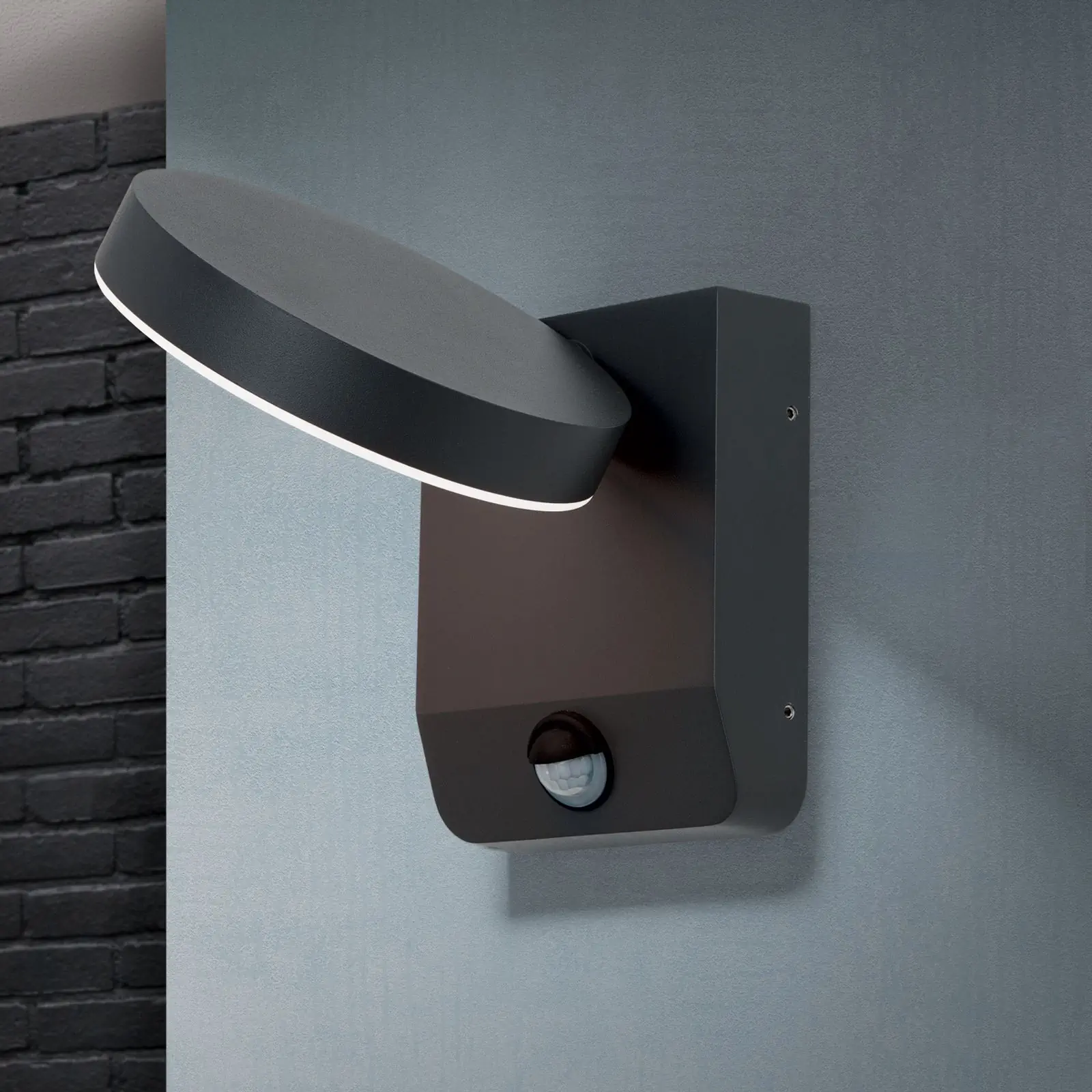 LED spoljašnja lampa HENDRYK sa senzorom pokreta, antracit - 2