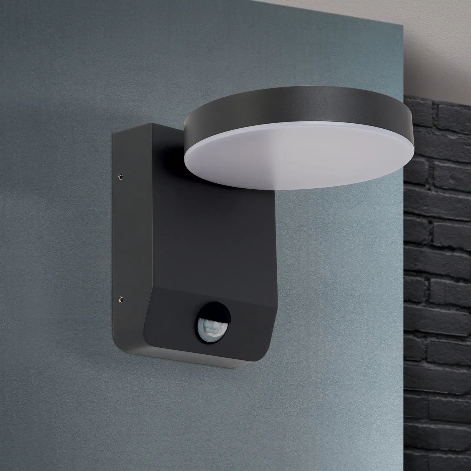 LED spoljašnja lampa HENDRYK sa senzorom pokreta, antracit - 3