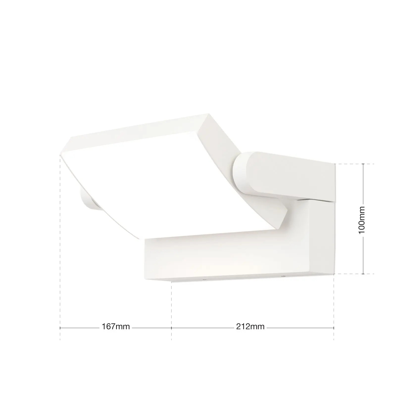 LED spoljašnja lampa GINGER, bela - 7