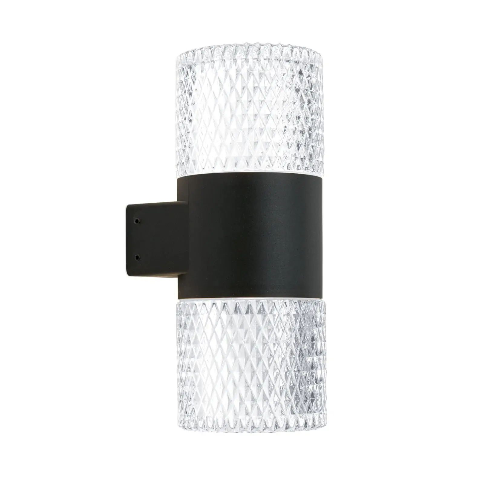 LED spoljašnja zidna lampa ANTREX, 2-izvora svetla, crna - 4