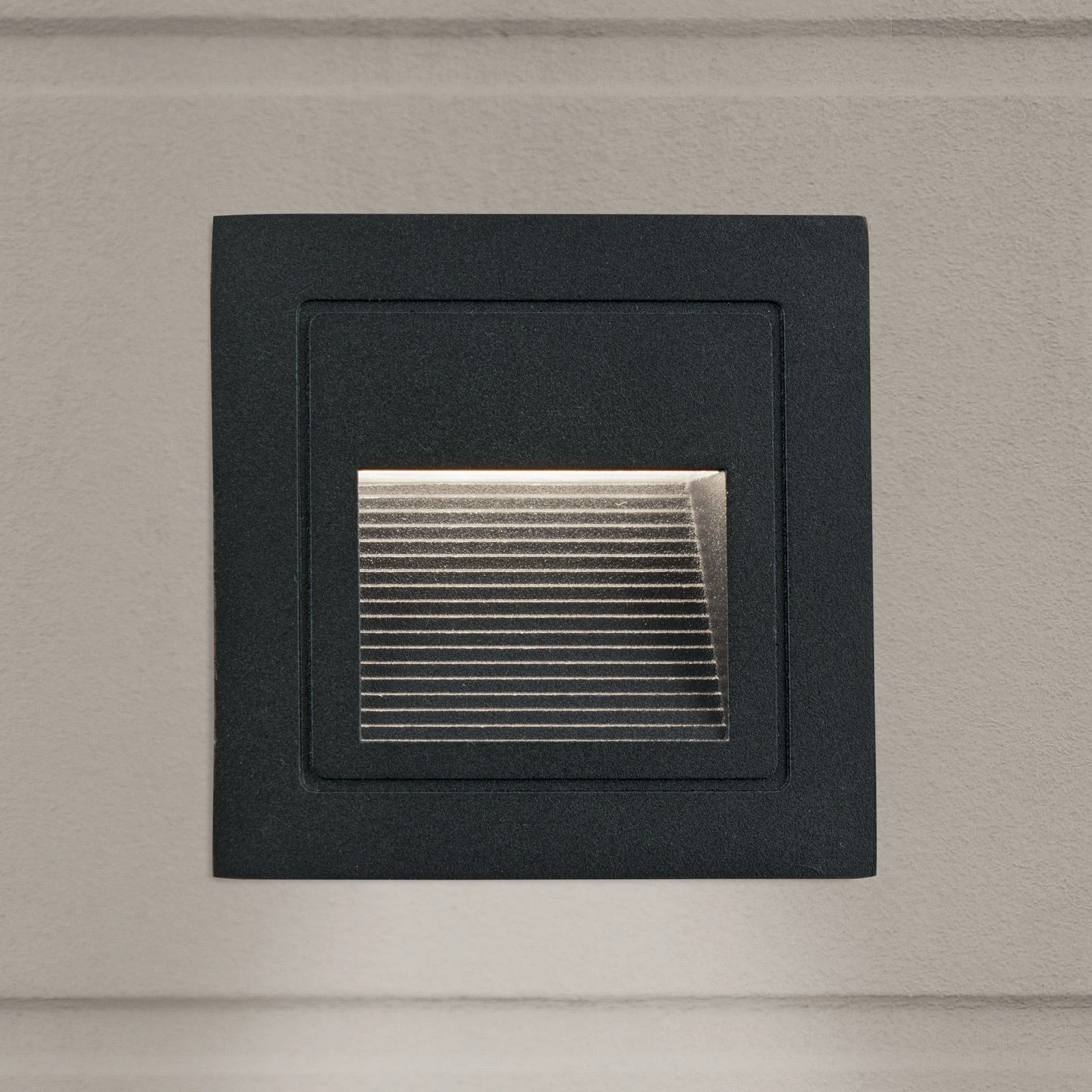 LED ugradna zidna lampa LORO, crna - 2