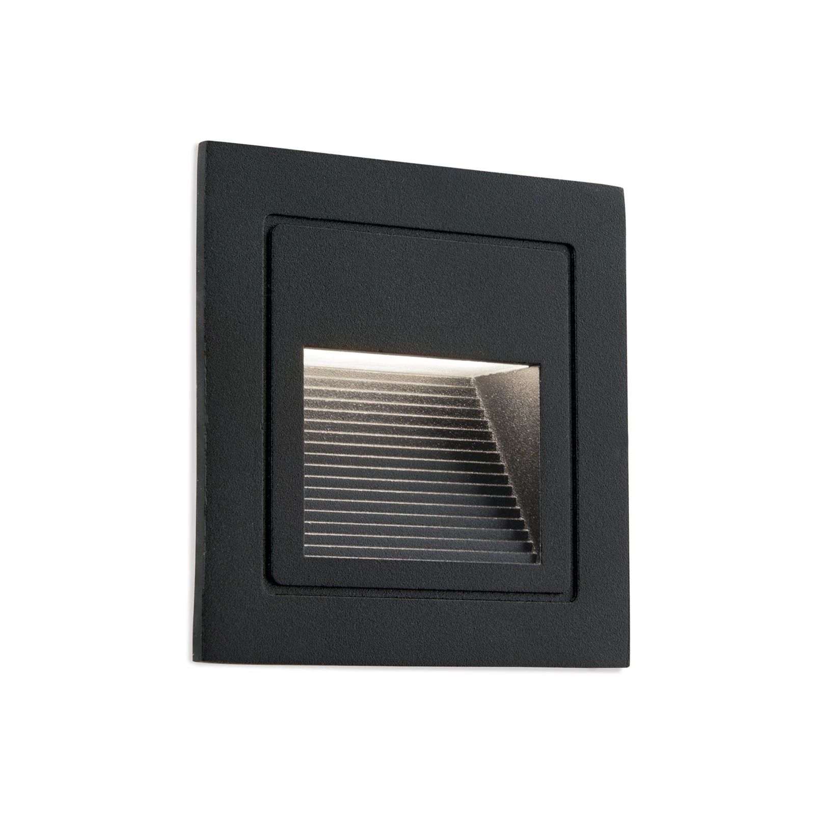 LED ugradna zidna lampa LORO, crna - 4