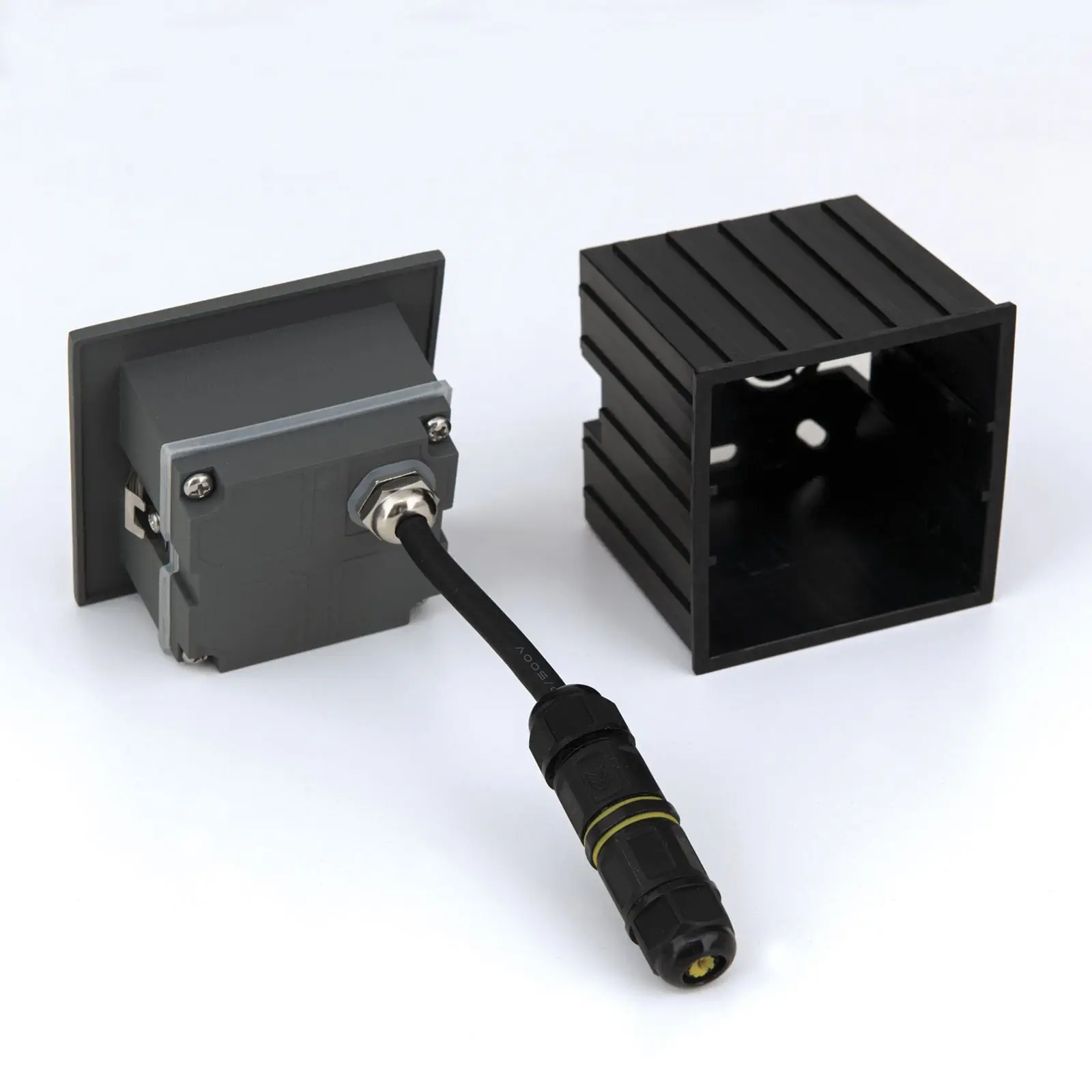 LED ugradna zidna lampa LORO, antracit - 6