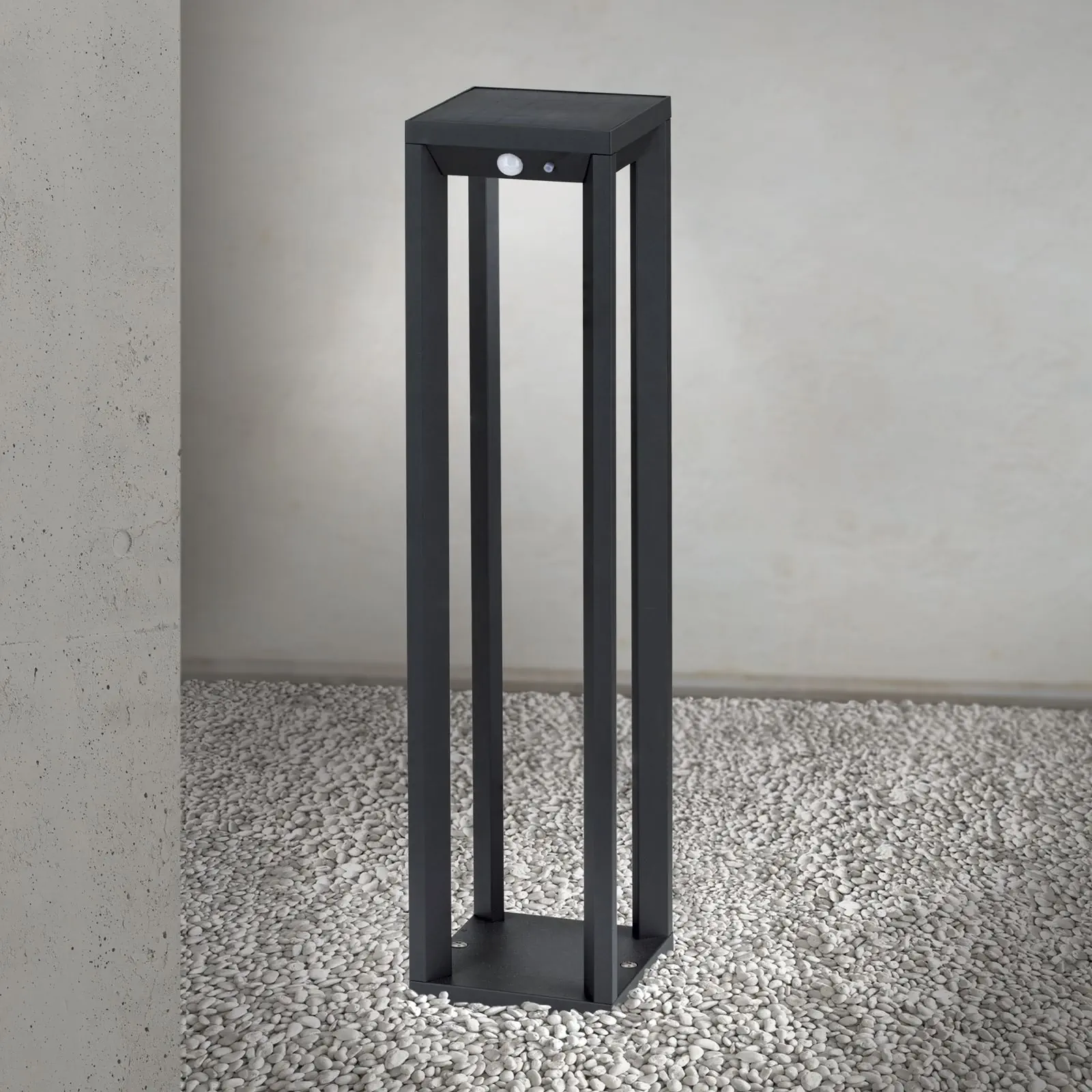 LED solarna spoljašnja lampa VOLTA sa senzorom pokreta, antracit