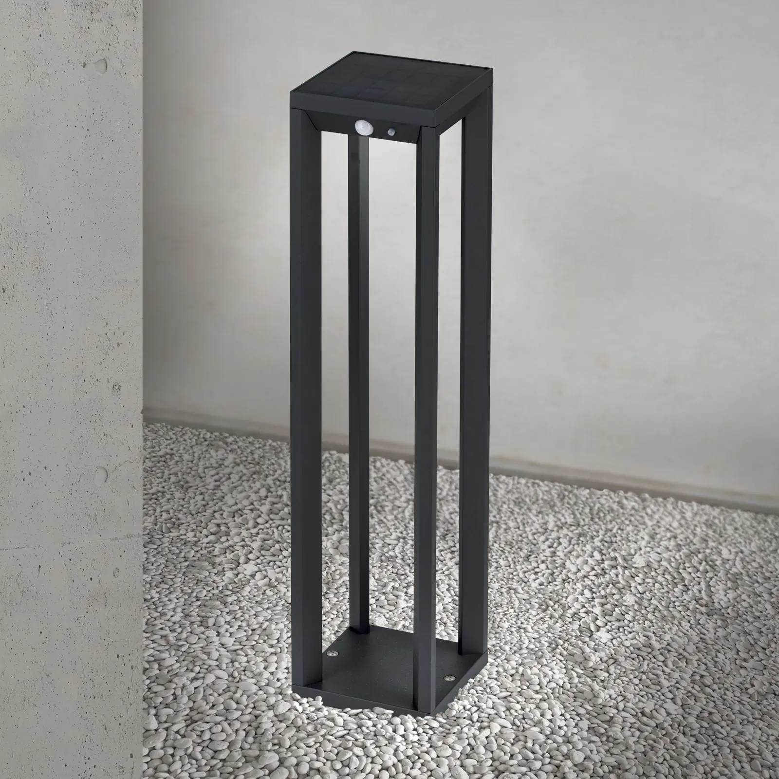 LED solarna spoljašnja lampa VOLTA sa senzorom pokreta, antracit - 2