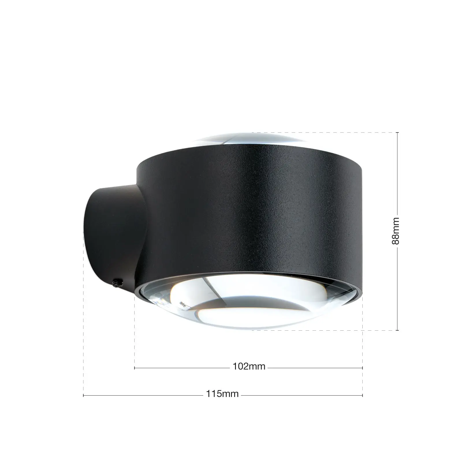 LED zidna lampa TATRA, crna - 7