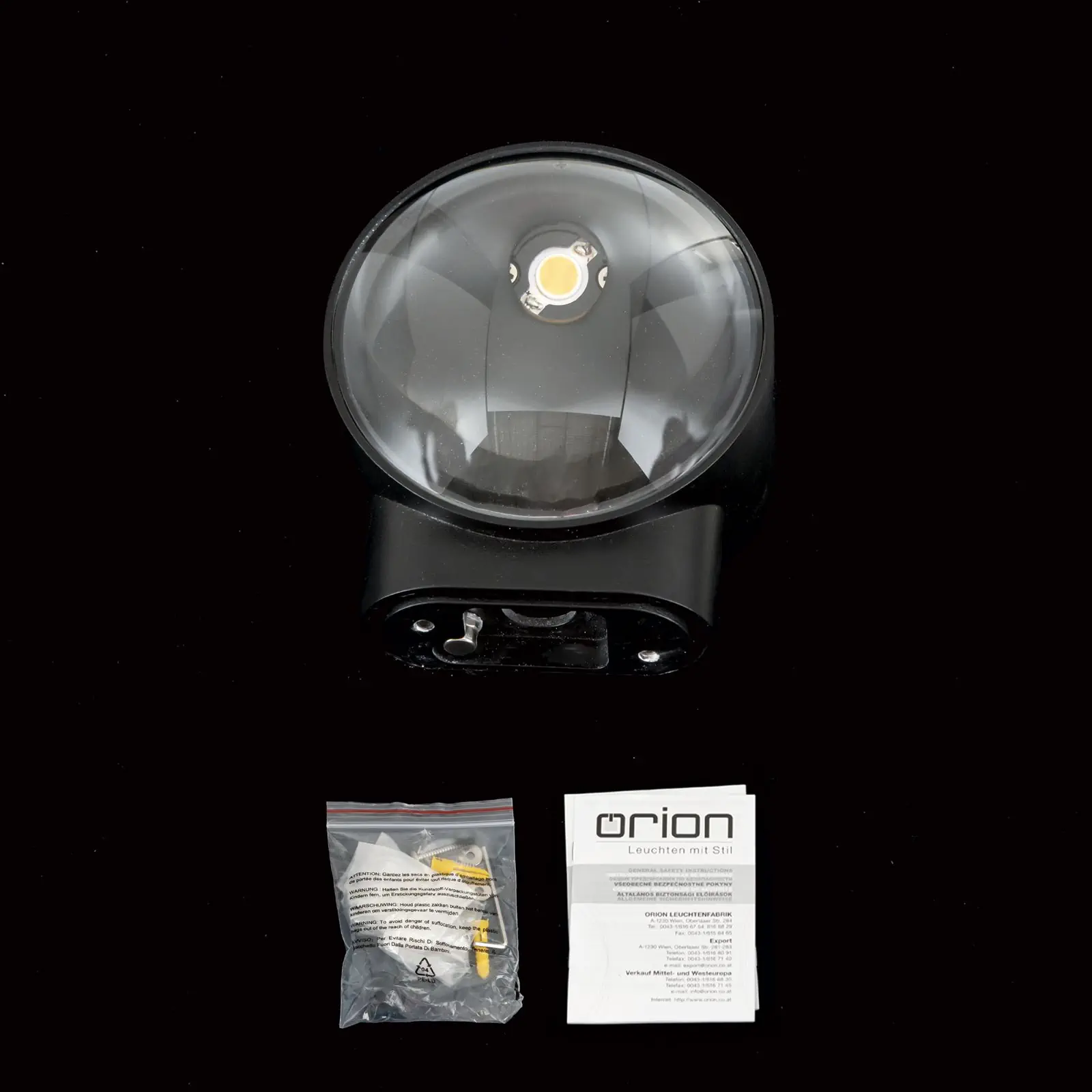 LED zidna lampa TATRA, crna - 8