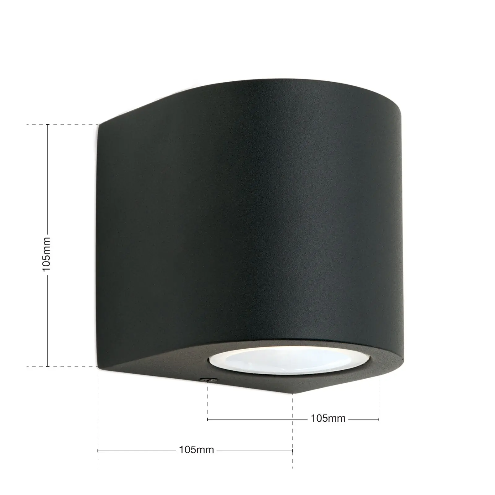 Spoljašnja zidna lampa LAURENZ, usmerena nadole, antracit - 7