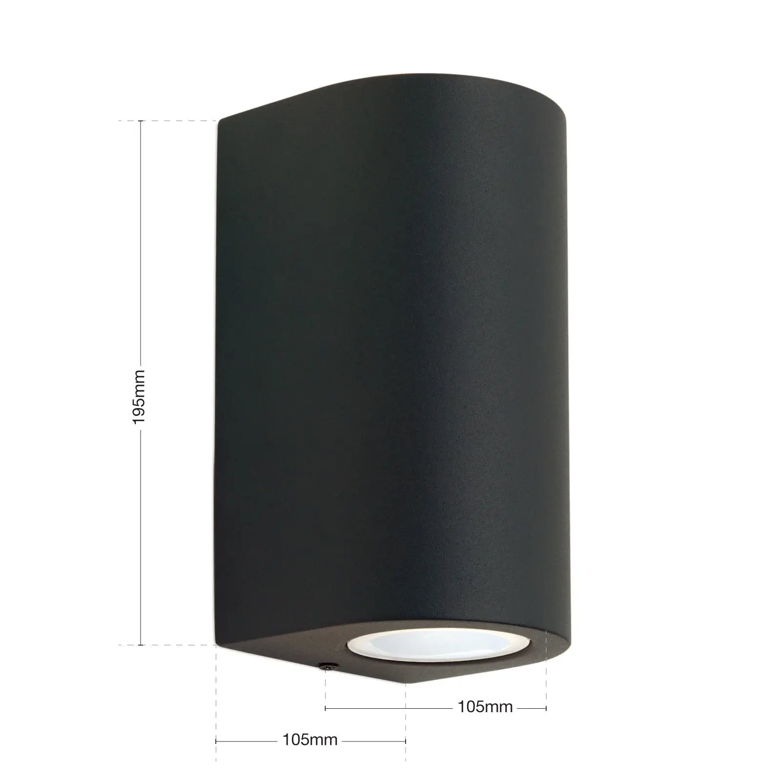 Spoljna zidna lampa LAURENZ, usmerena nagore i nadole, antracit - 7