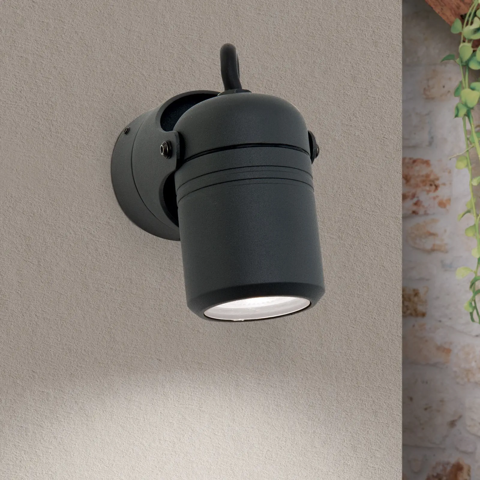 Spoljašnja zidna spot lampa VISION, 1 spot, antracit - 2