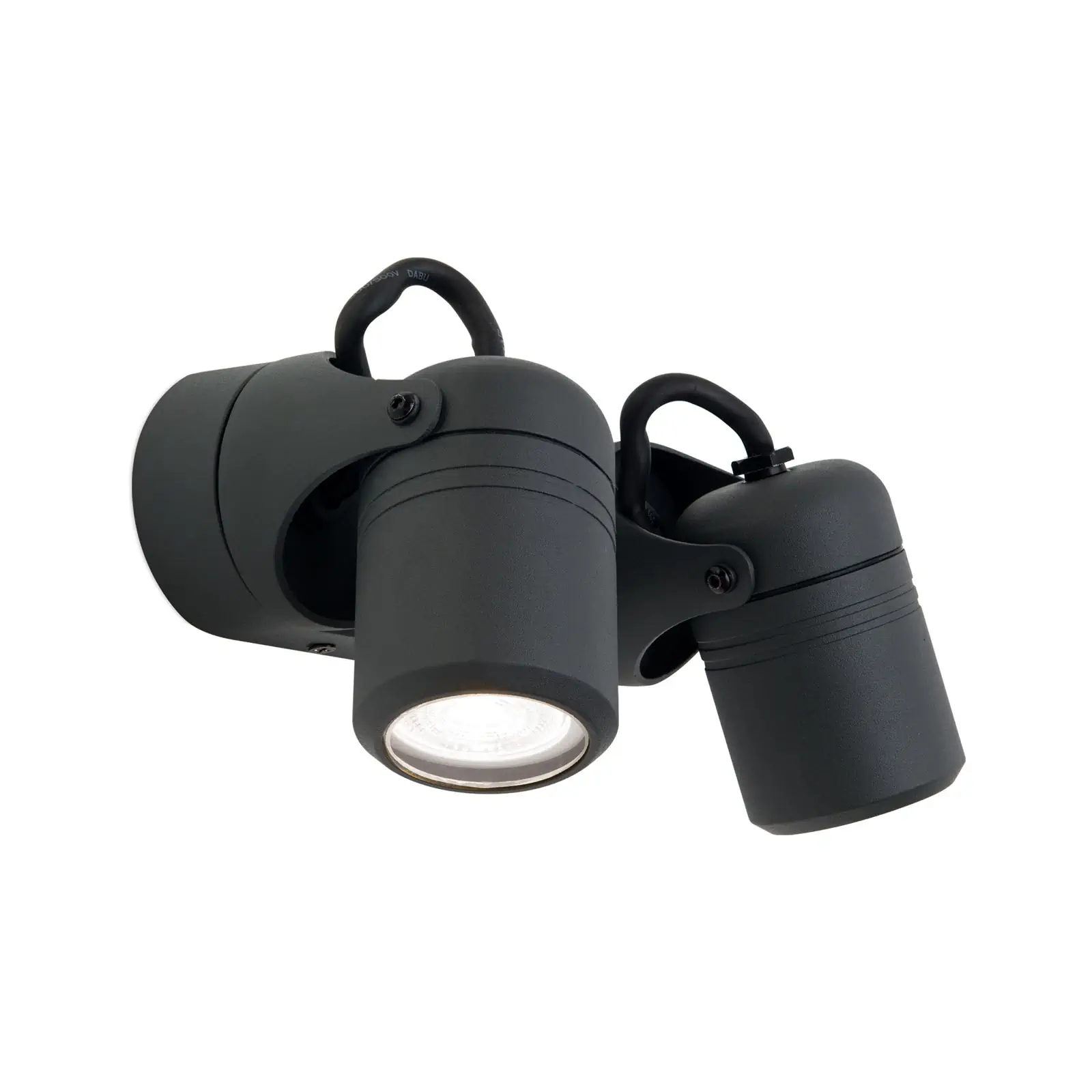 Spoljašnja zidna spot lampa VISION, 2 spota, antracit - 4