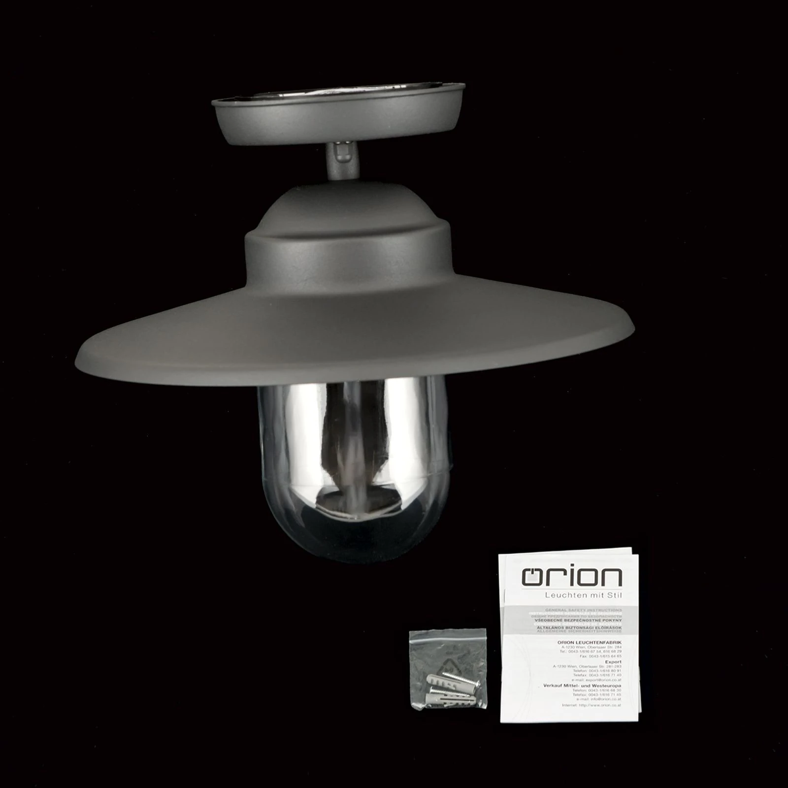 Plafonska lampa za spoljašnju upotrebu EDWARD, antracit - 8