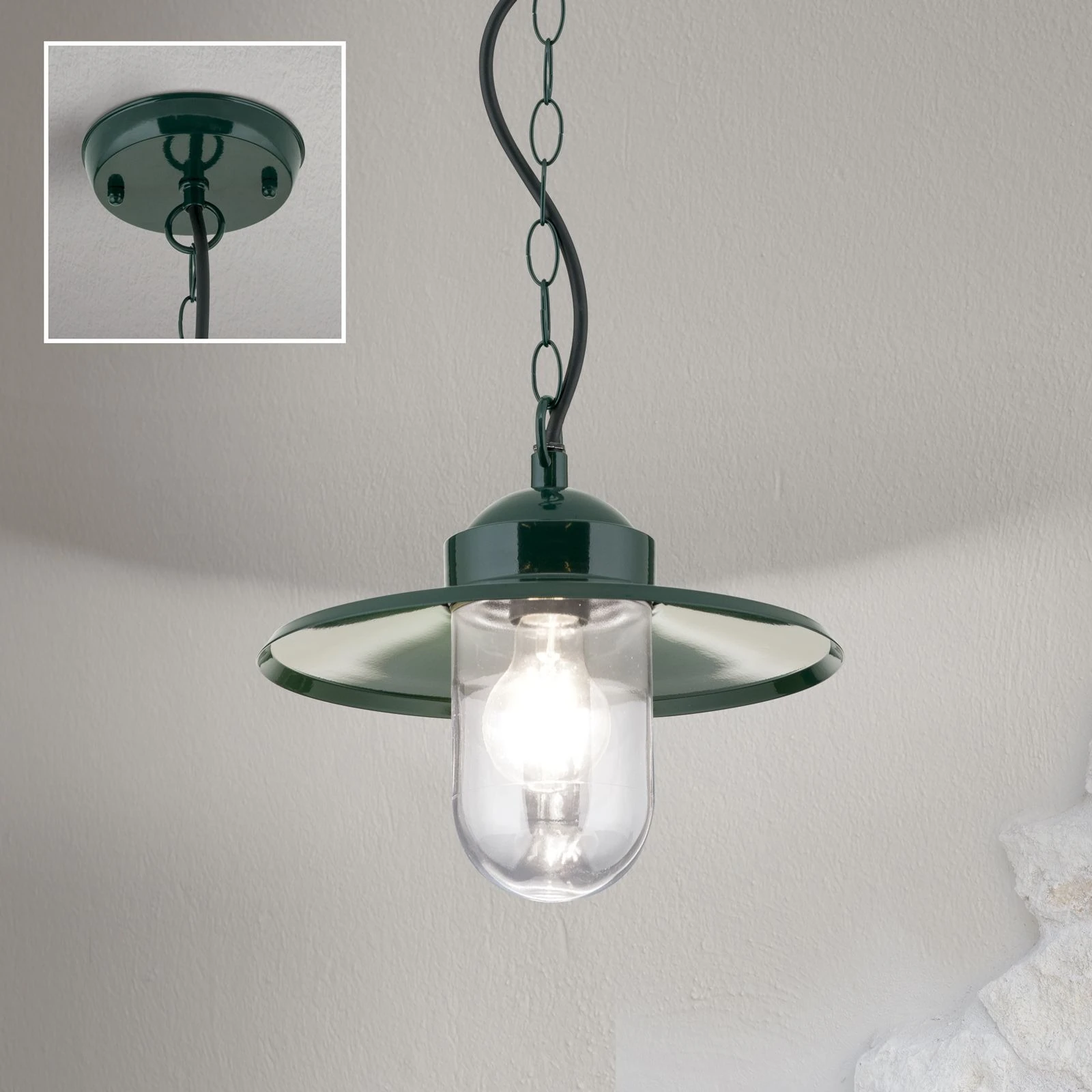 Spoljašnja viseća lampa EDWARD, zelena - 2