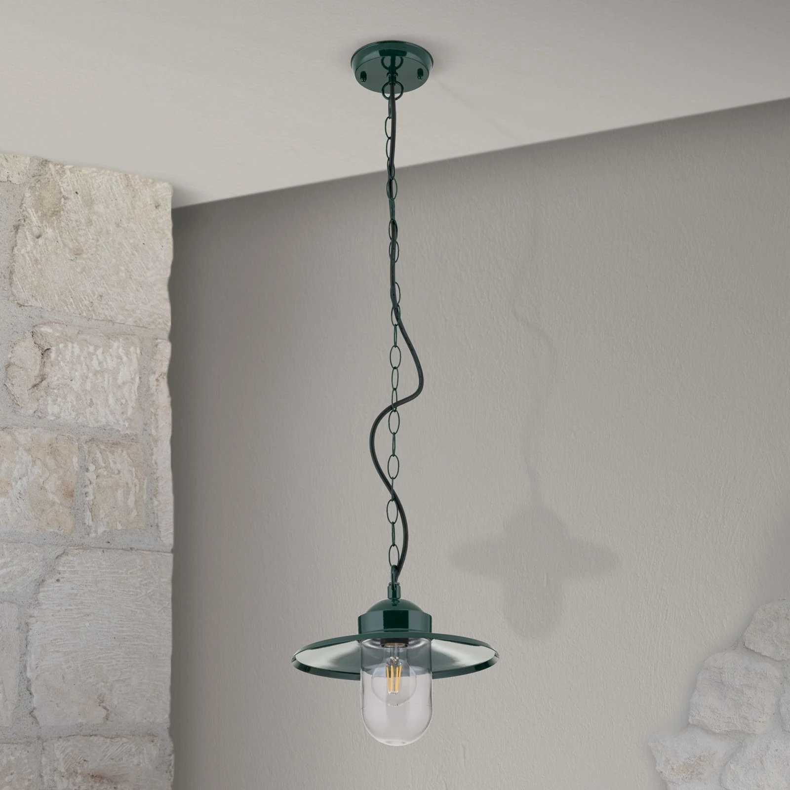 Spoljašnja viseća lampa EDWARD, zelena - 3