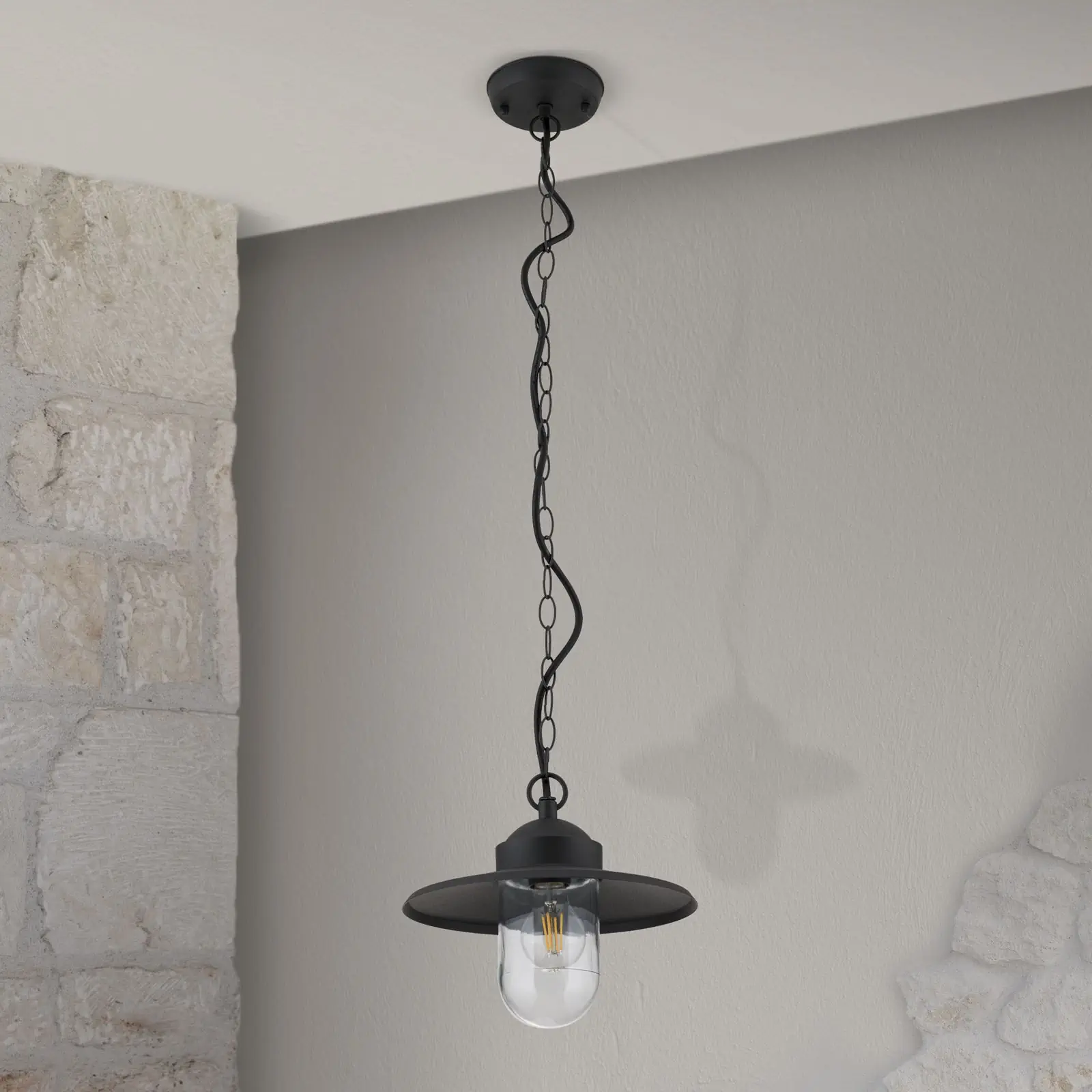 Spoljašnja viseća lampa EDWARD, antracit - 3