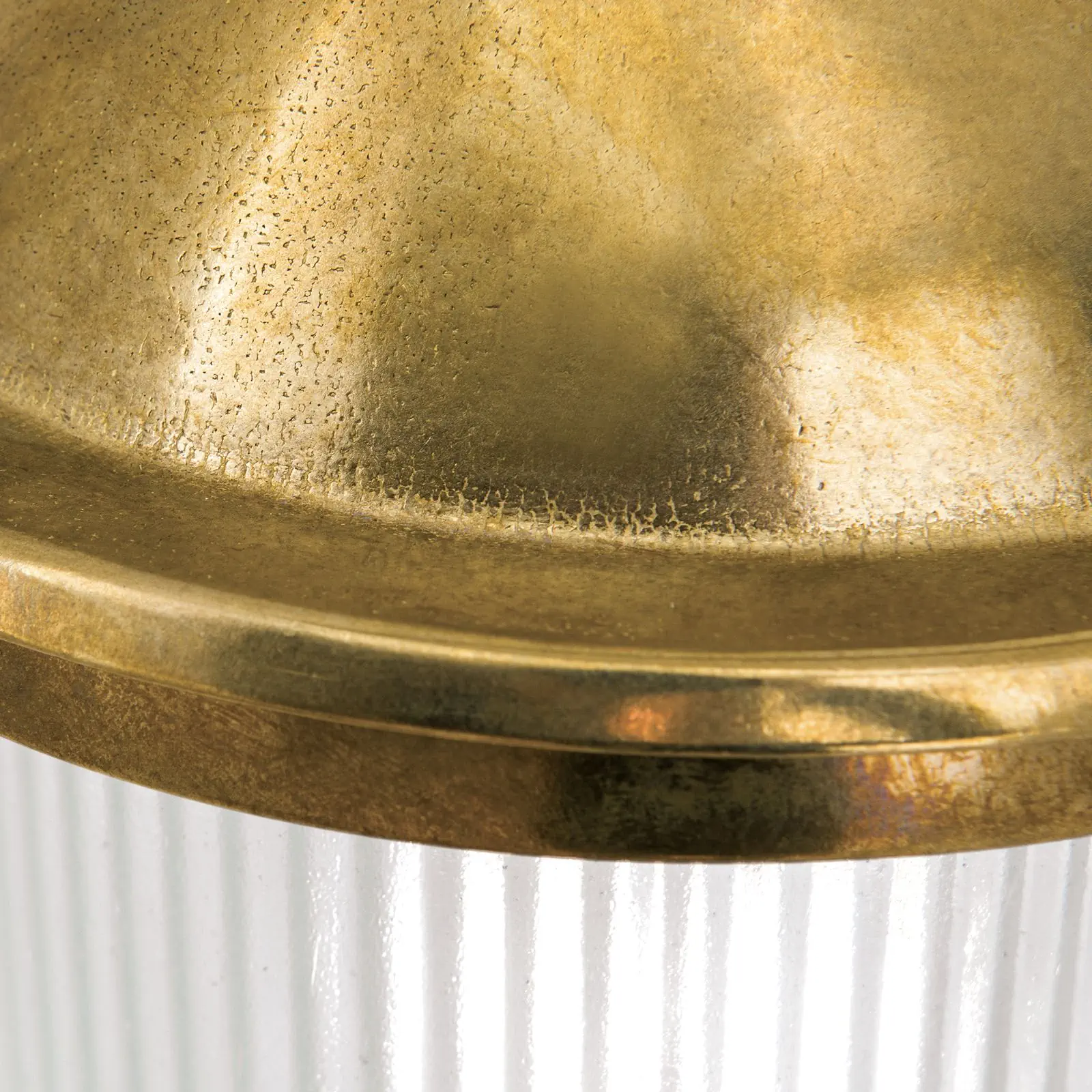 Spoljašnja zidna lampa YORK, sirovi mesing, usmerena nadole - 5