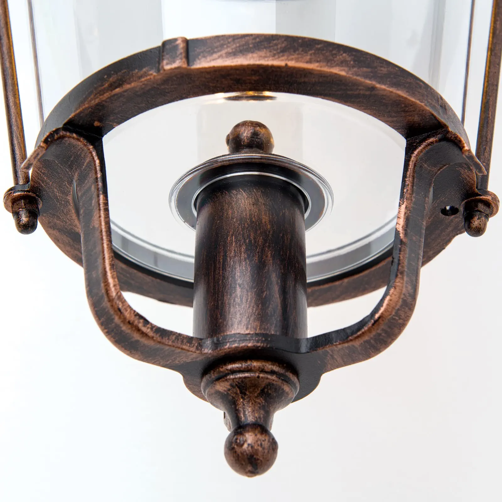 Spoljašnja lampa KENZO, crno-bakarna, usmerena nadole - 5