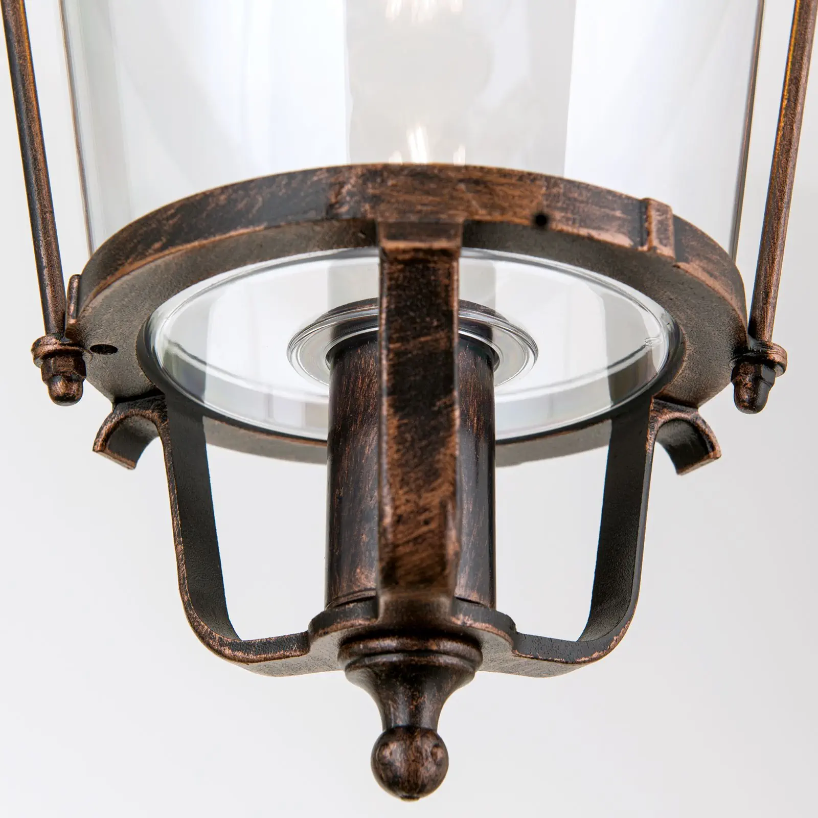 Spoljašnja lampa KENZO, crno-bakarna, usmerena nadole - 5