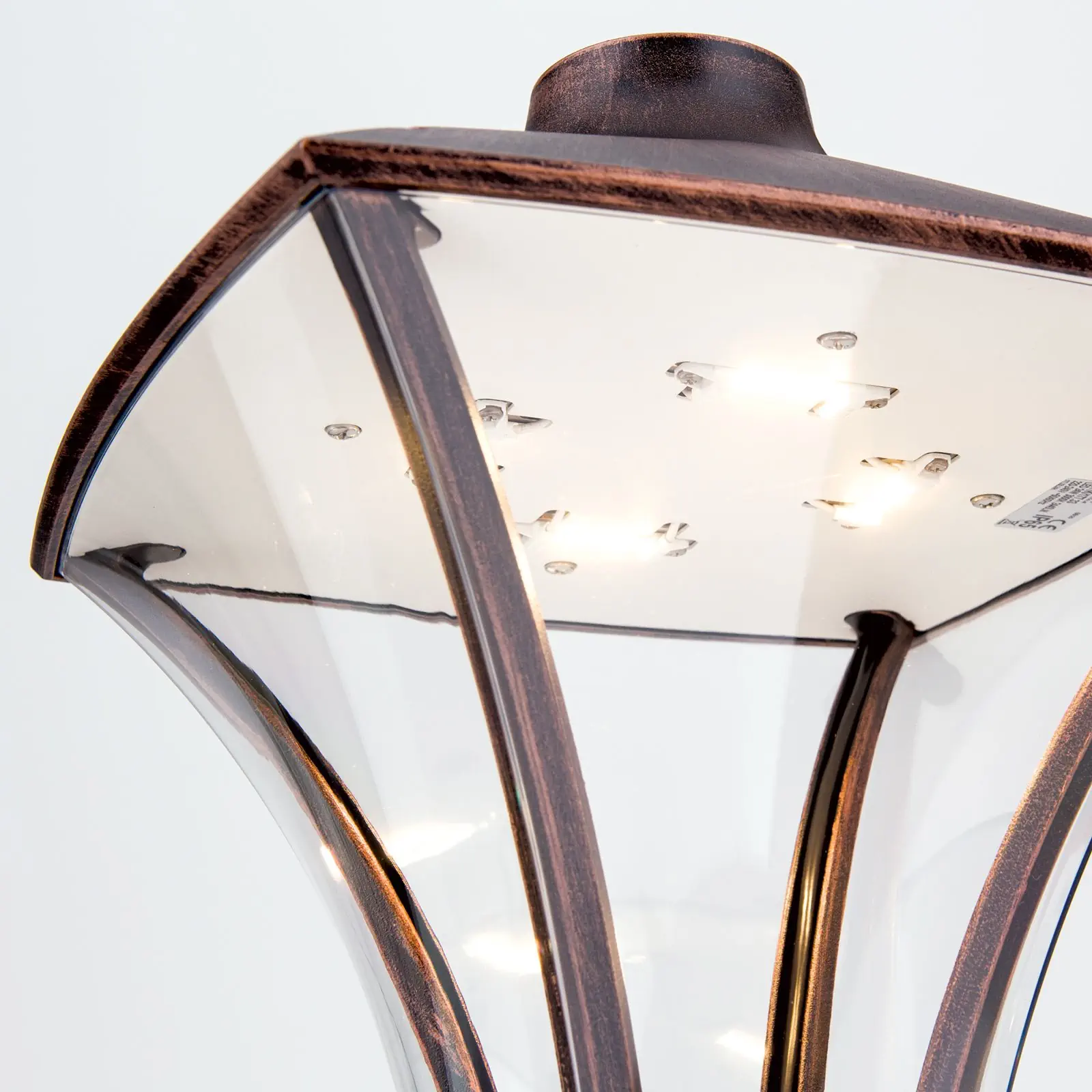 LED spoljašnja lampa DAIKO, crna-bakar, visina 54cm - 5