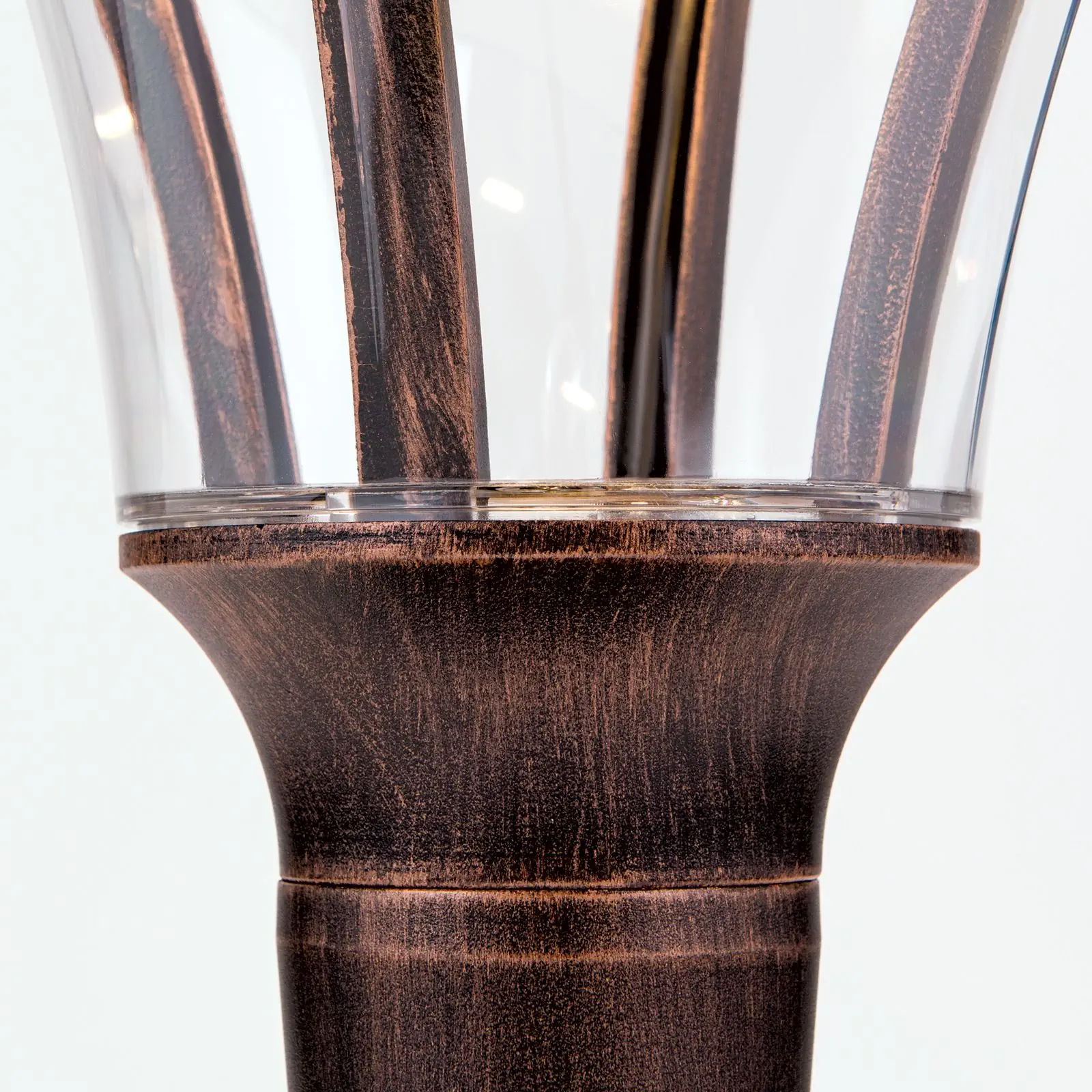 LED spoljašnja lampa DAIKO, crna-bakar, visina 54cm - 6