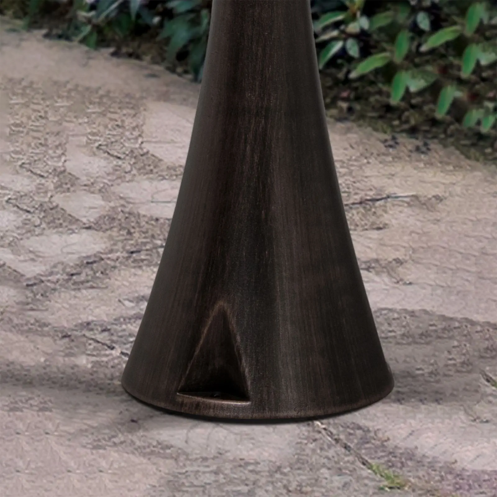 LED spoljašnja lampa DAIKO, crna-bakar, visina 200 cm - 4