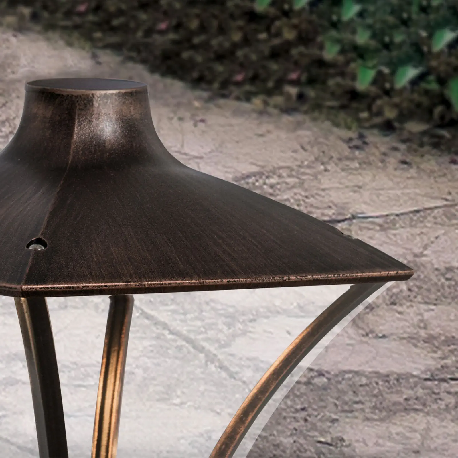 LED spoljašnja lampa DAIKO, crna-bakar, visina 200 cm - 5