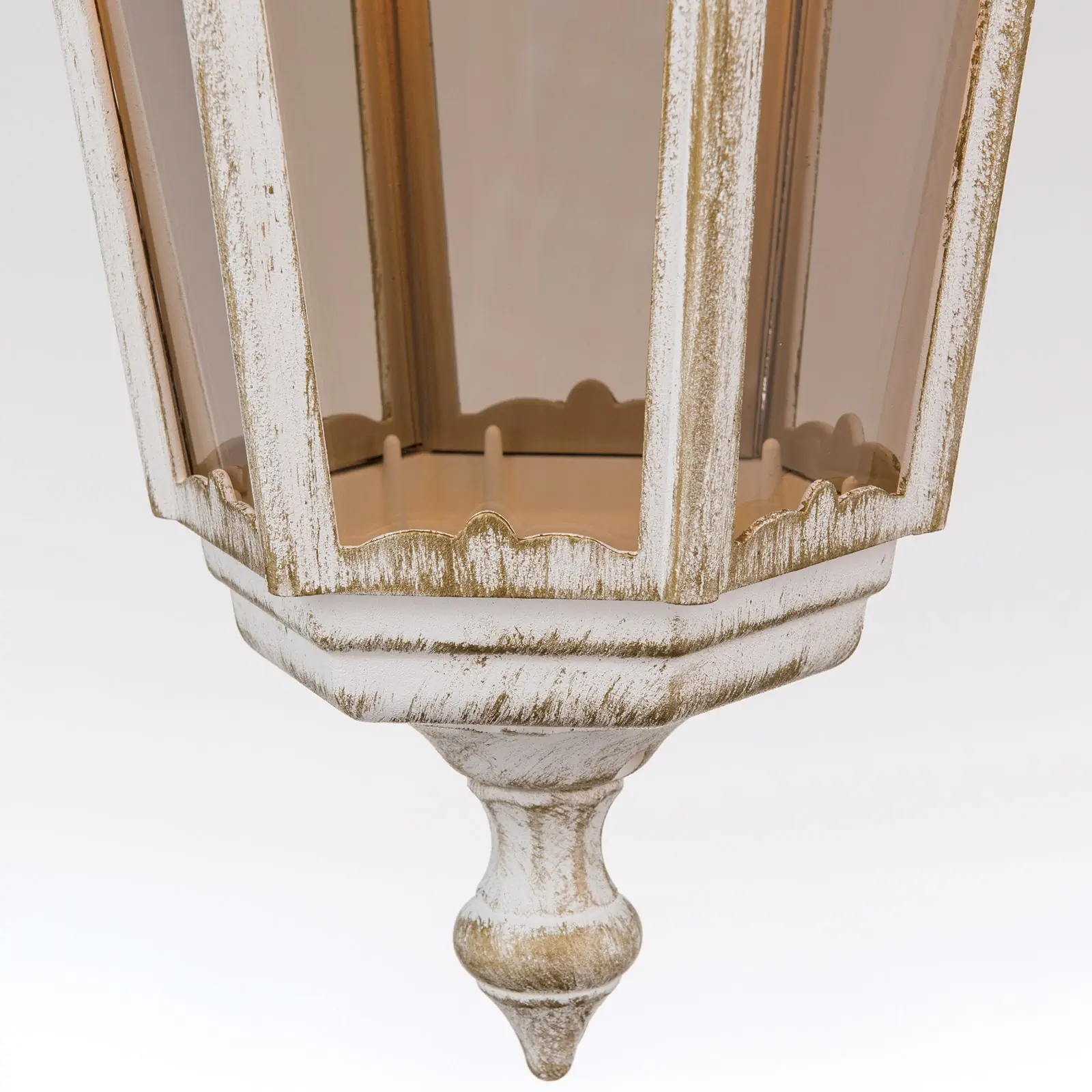 Spoljašnja viseća lampa PUCHBERG, belo-zlatna - 5