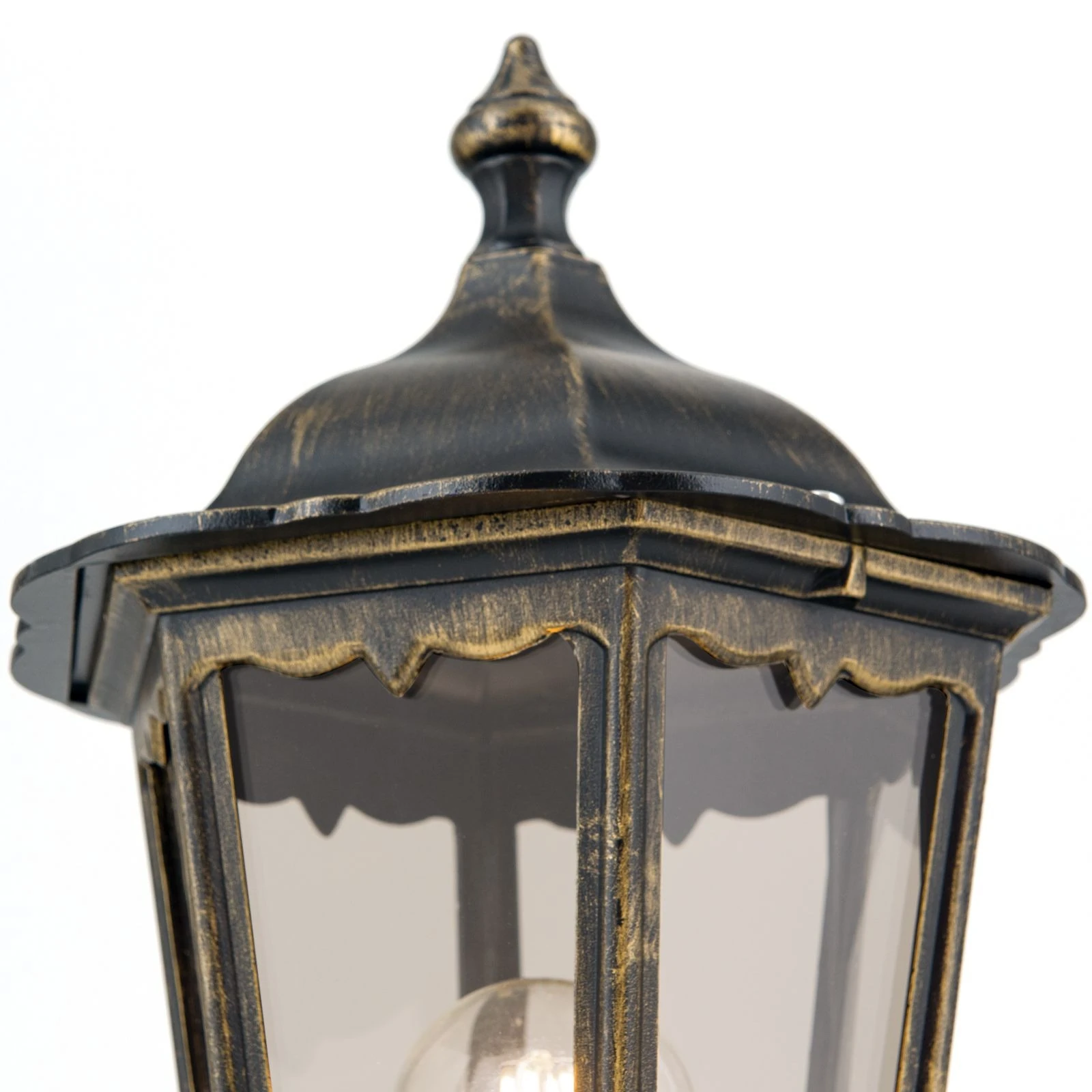 Spoljašnja stubna lampa PUCHBERG, crno-zlatna, visina 53 cm - 5