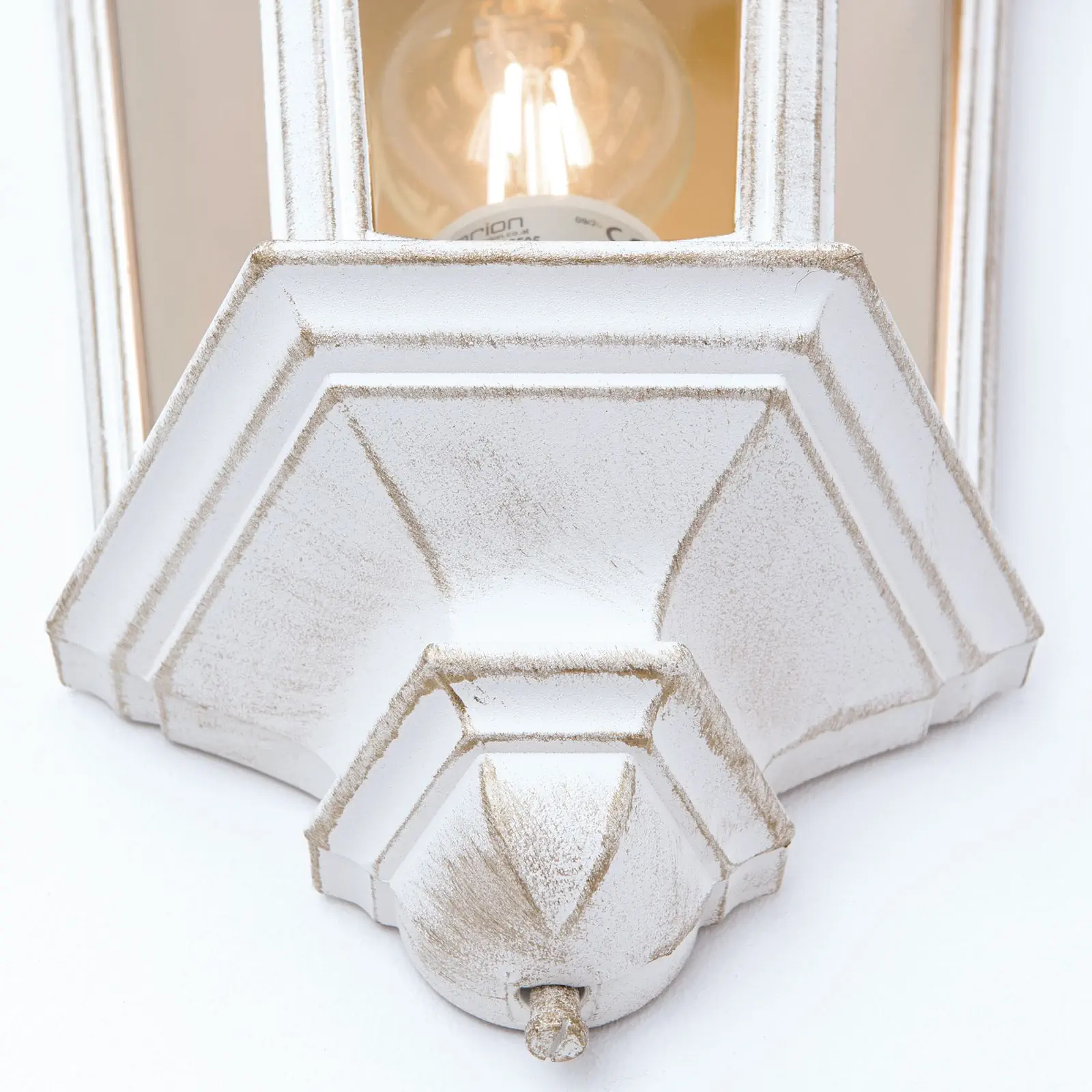 Spoljašnja zidna lampa PUCHBERG, belo-zlatna - 5