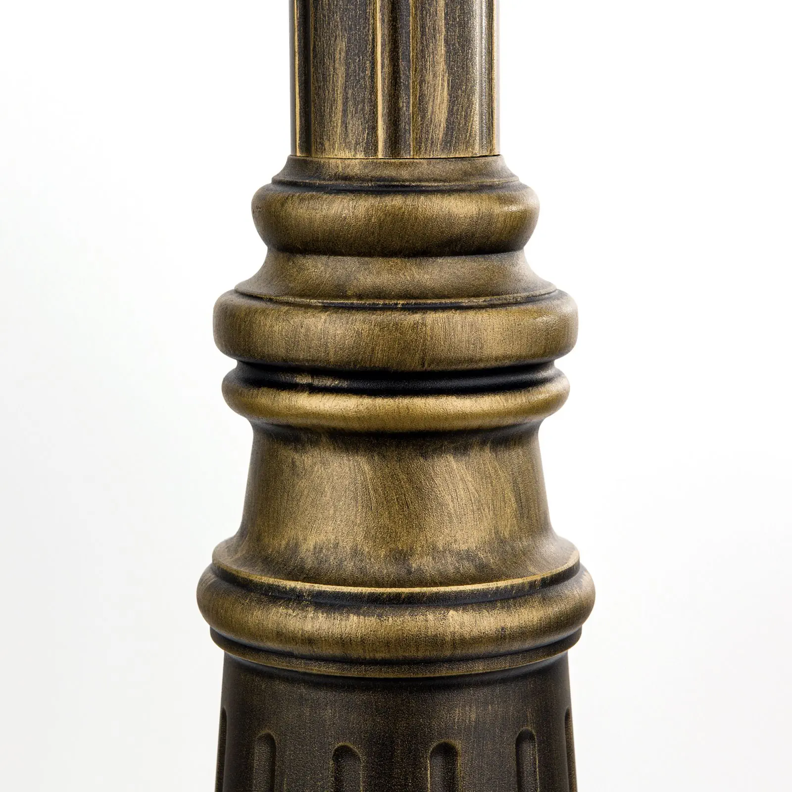 Spoljašnja stubna lampa PUCHBERG, crno-zlatna, H249 cm - 6