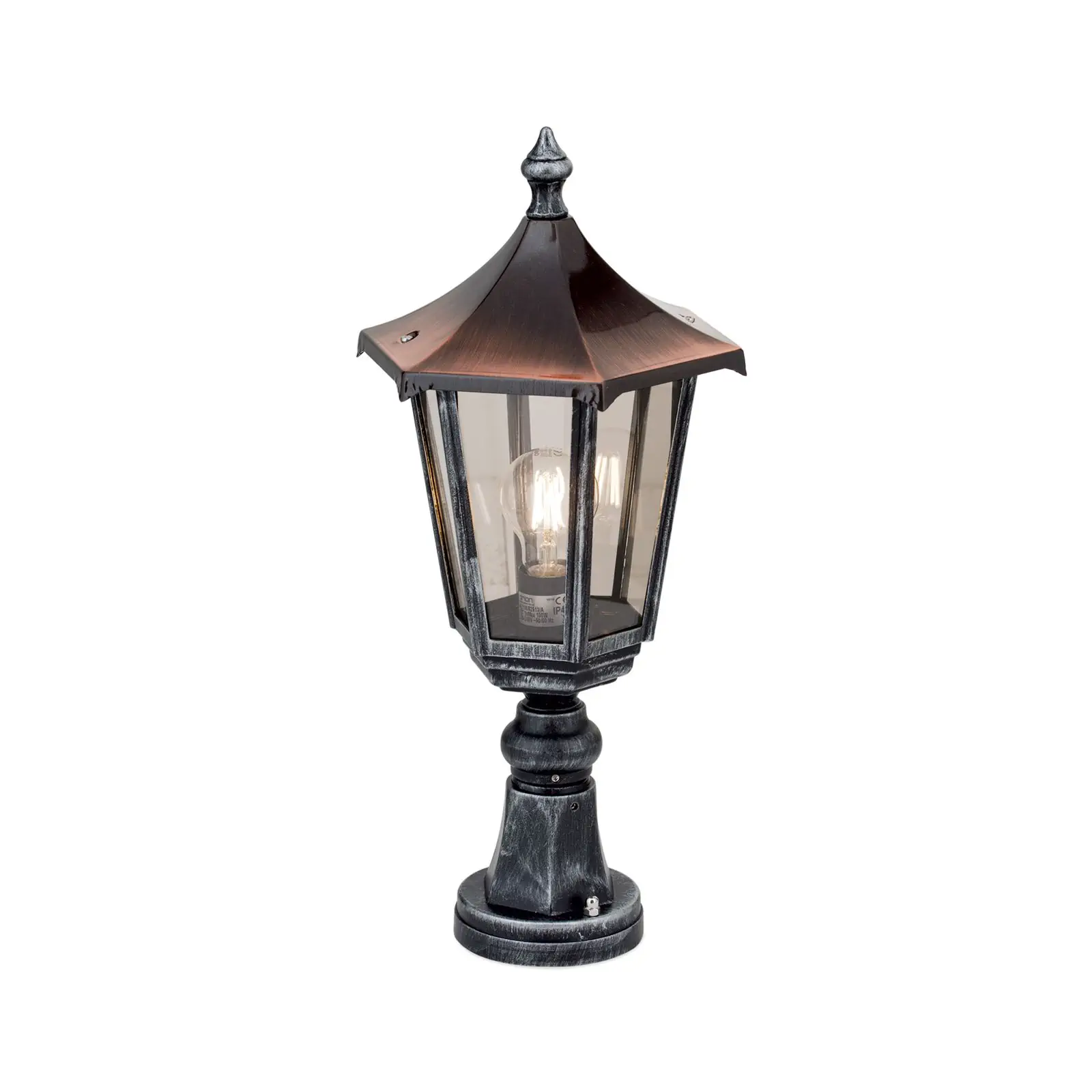 Spoljašnja podna lampa HERMINE, crno-srebrna, H53 cm - 4