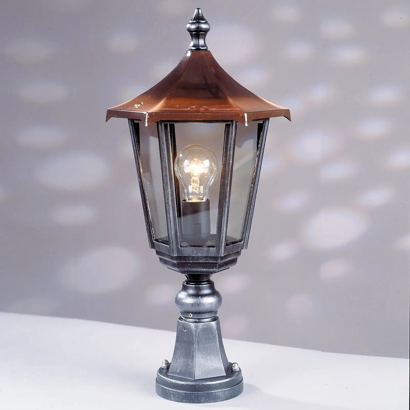 Spoljašnja podna lampa HERMINE, crno-srebrna, H53 cm - 9