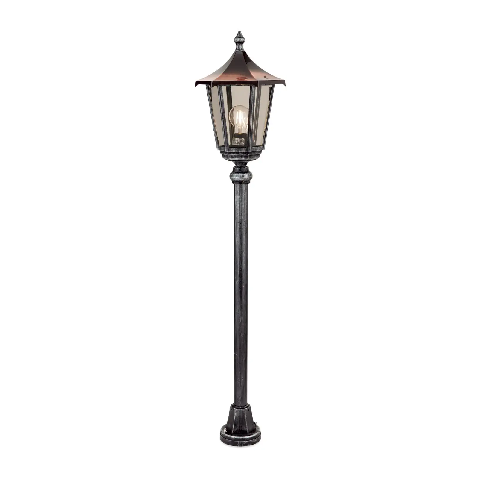 Spoljašnja lampa HERMINE, crno-srebrna, H116 cm - 4