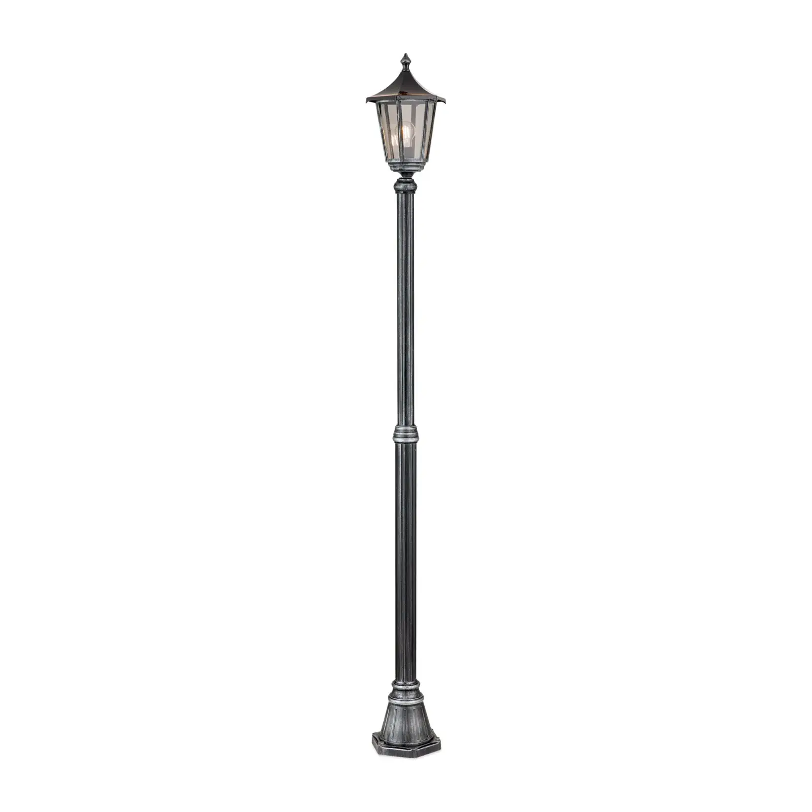 Spoljašnja stubna lampa HERMINE, crno-srebrna, H211 cm - 4