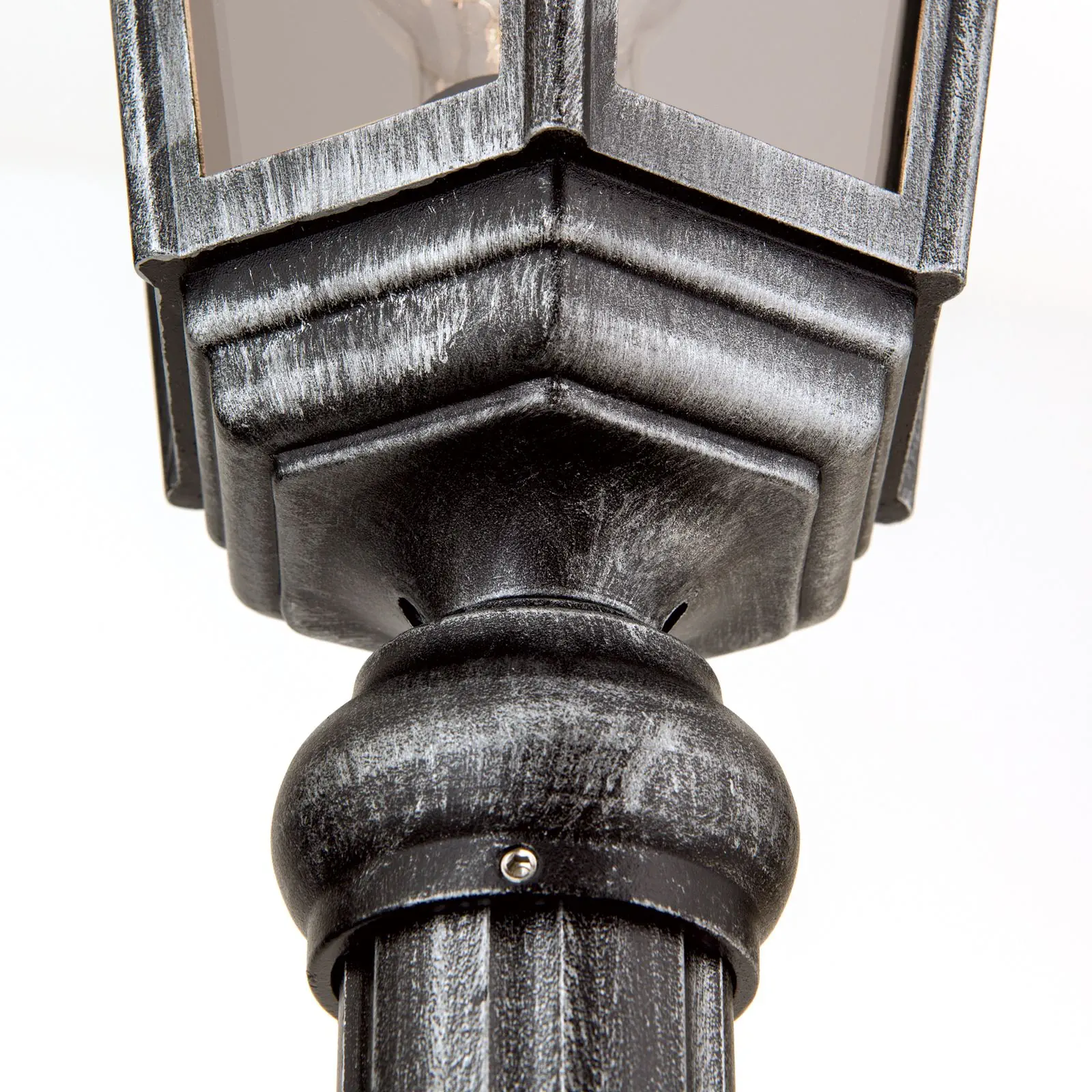 Spoljašnja stubna lampa HERMINE, crno-srebrna, H211 cm - 5