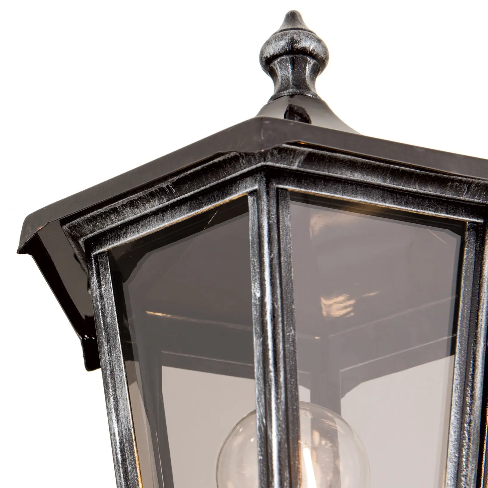 Spoljašnja stubna lampa HERMINE, crno-srebrna, H211 cm - 6