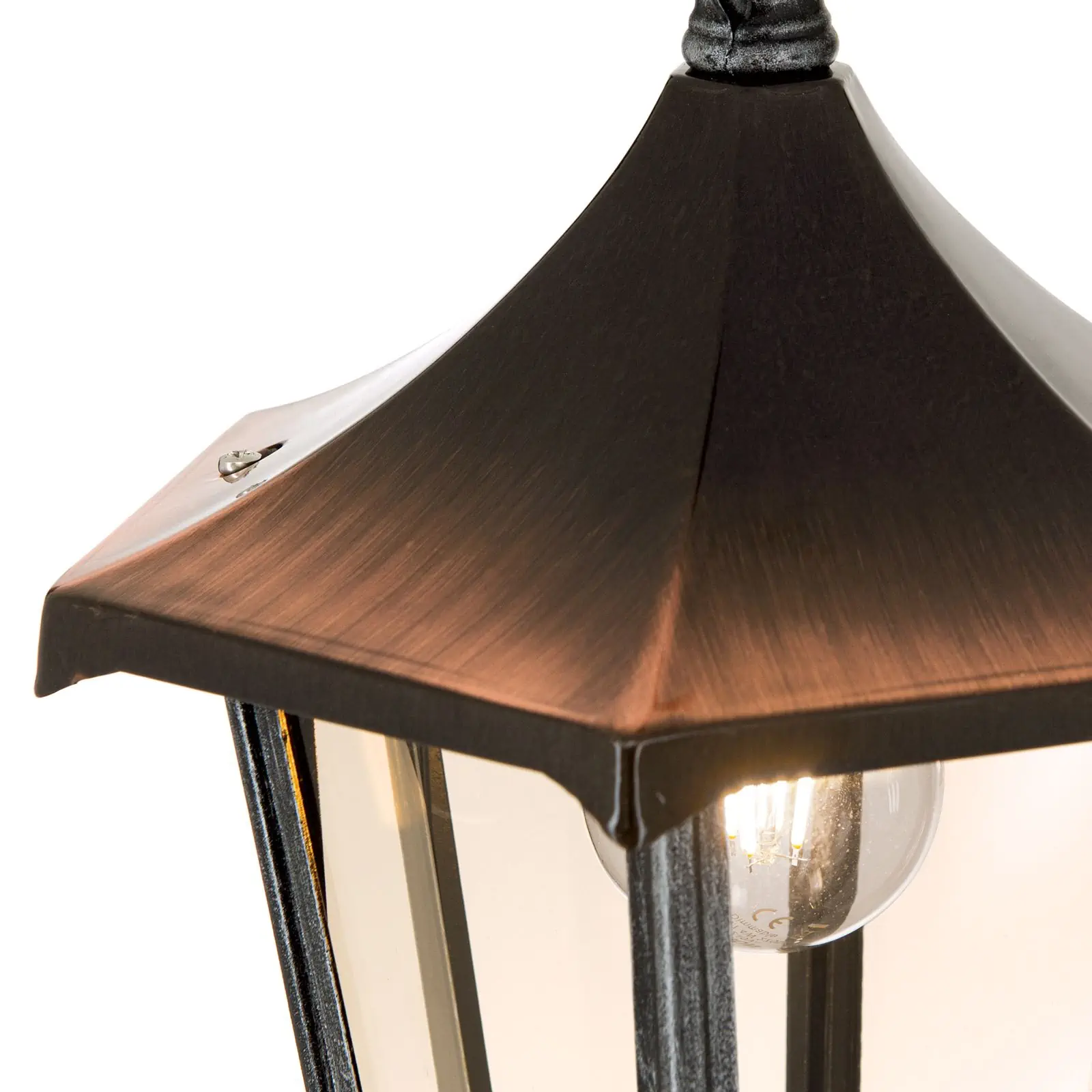 Spoljašnja viseća lampa HERMINE, crno-srebrna - 6