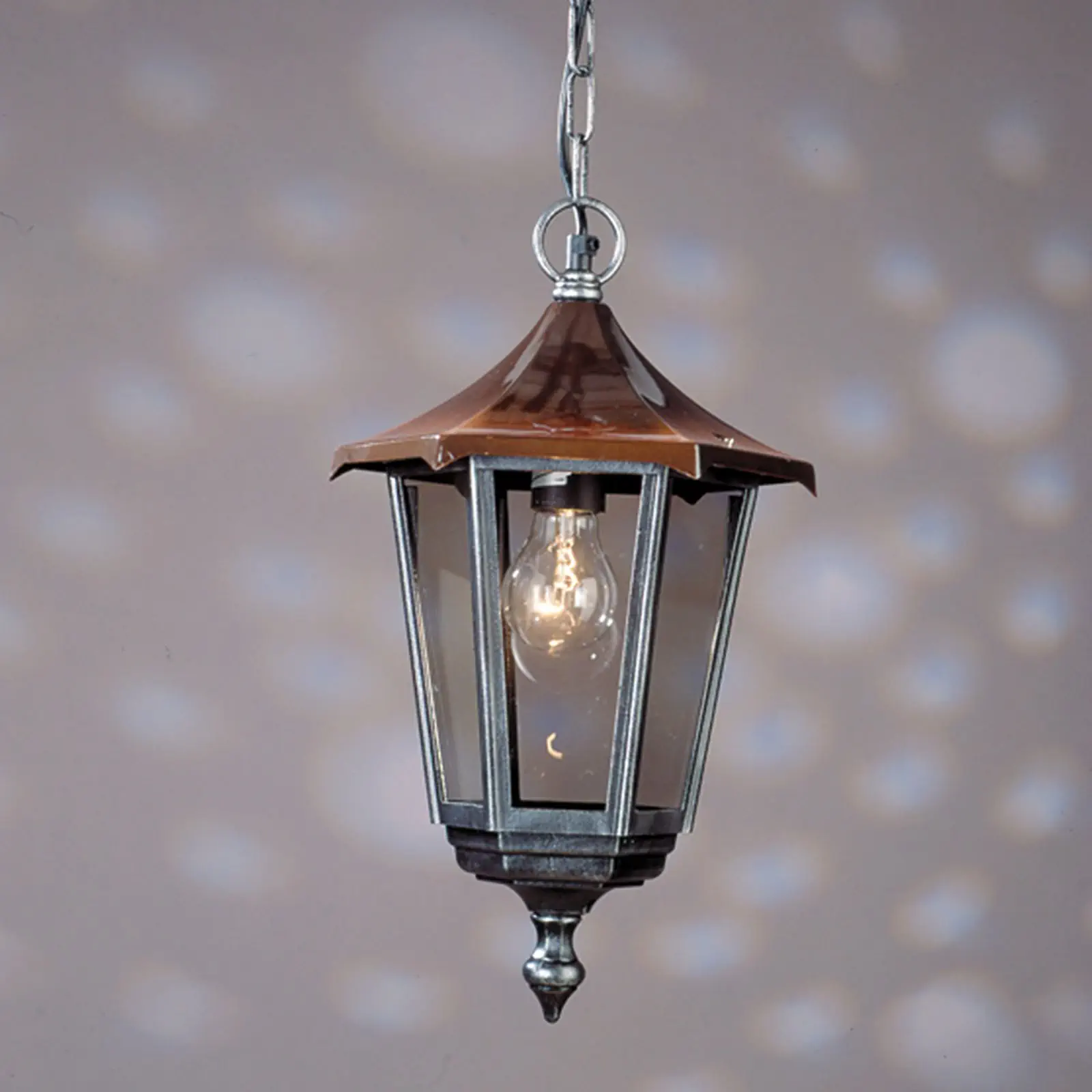 Spoljašnja viseća lampa HERMINE, crno-srebrna - 9