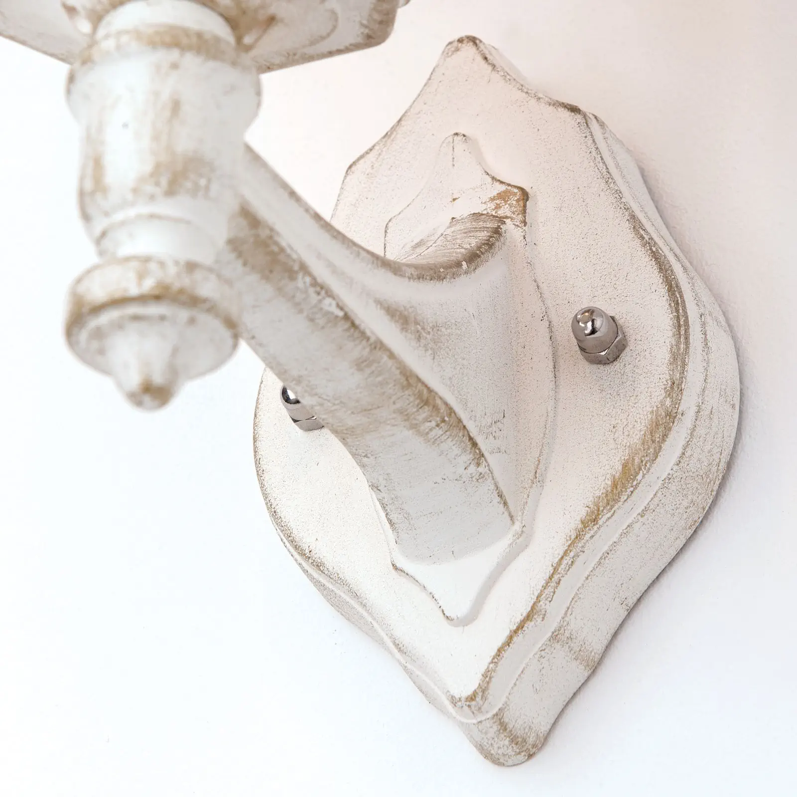 Spoljašnja zidna lampa PUCHBERG, belo-zlatna, usmerena nagore - 5