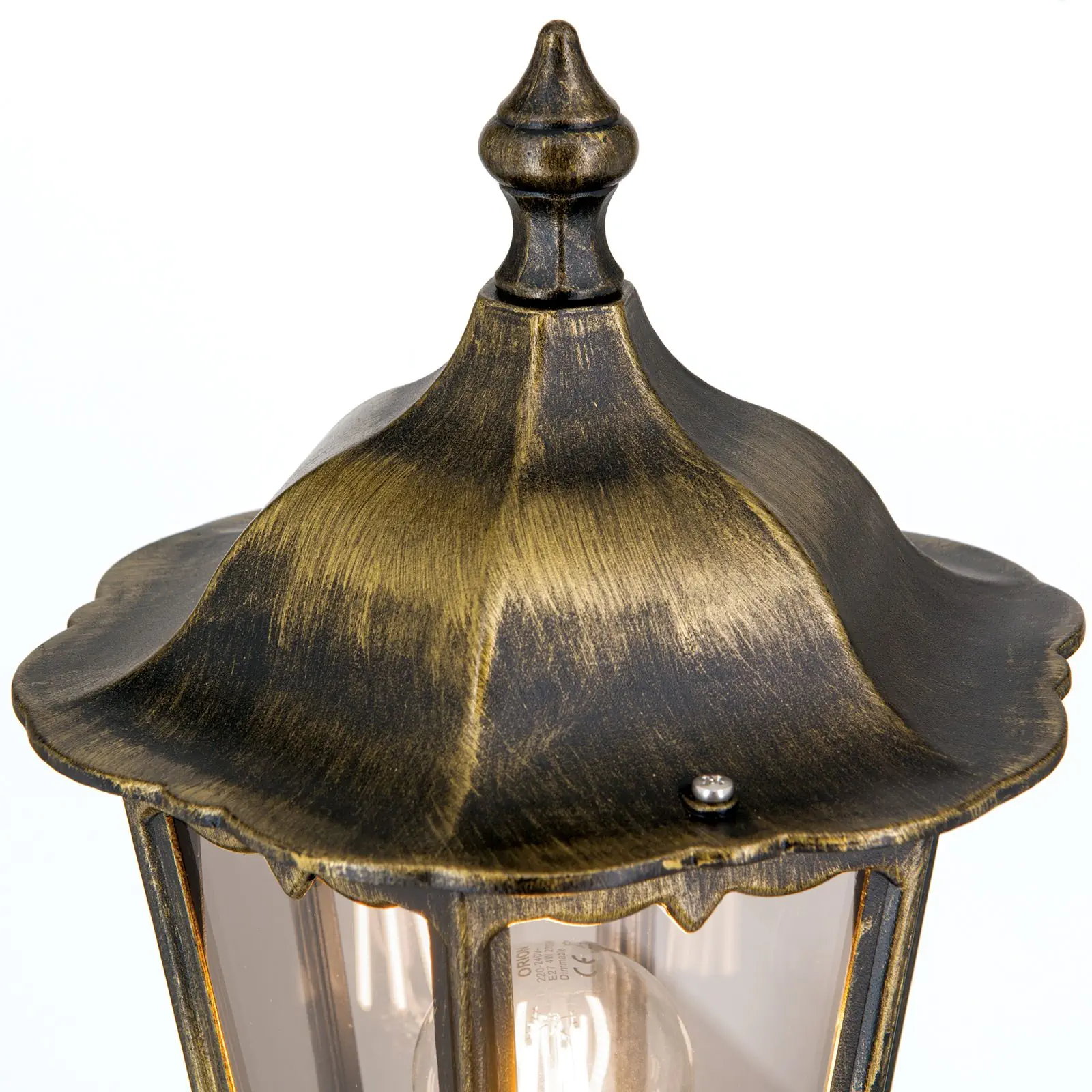 Spoljašnja stazna lampa PUCHBERG, crno-zlatna, H140 cm - 5