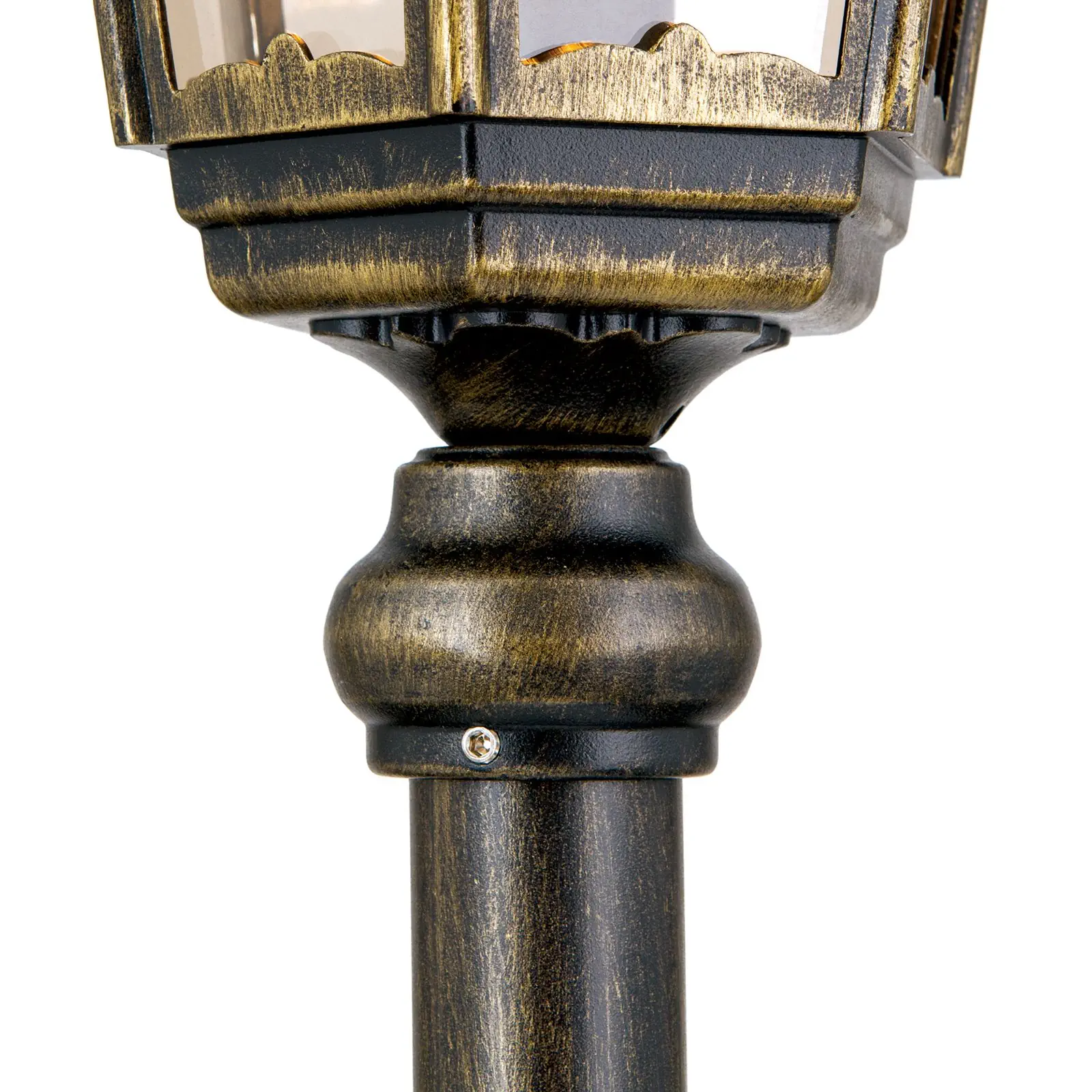 Spoljašnja stazna lampa PUCHBERG, crno-zlatna, H140 cm - 6